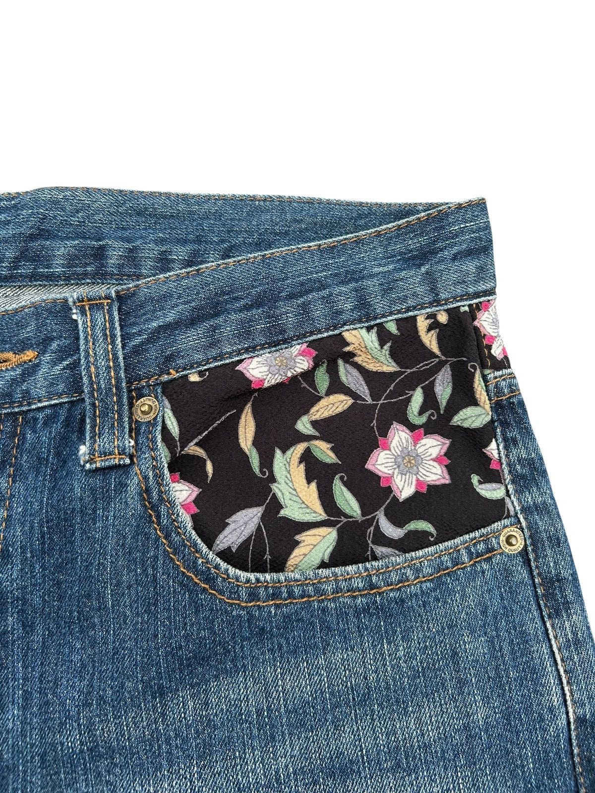 Kapital Karakuri Tamashii Japanese Inspired Distressed Denim Jeans Size US 32 / EU 48 - 8 Thumbnail