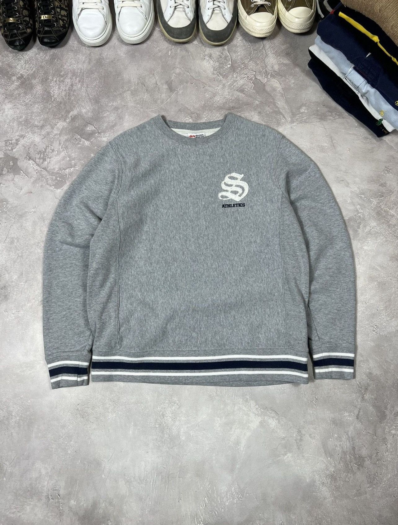 Other Vintage Stussy Athletic Sweatshirt Size M / US 6-8 / IT 42-44 - 1 Thumbnail