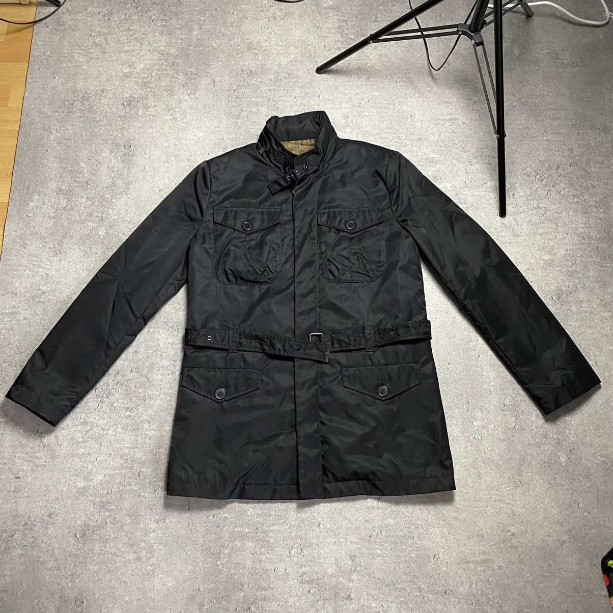 Alexander McQueen Men's Nylon Trench Coat Made In Italy Y2K