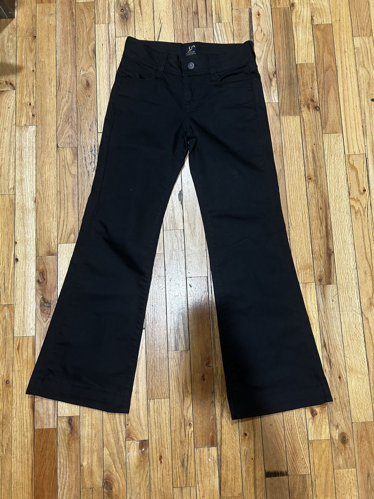 image of Something (Edwin) Flared Jeans in Black, Women's (Size 28)