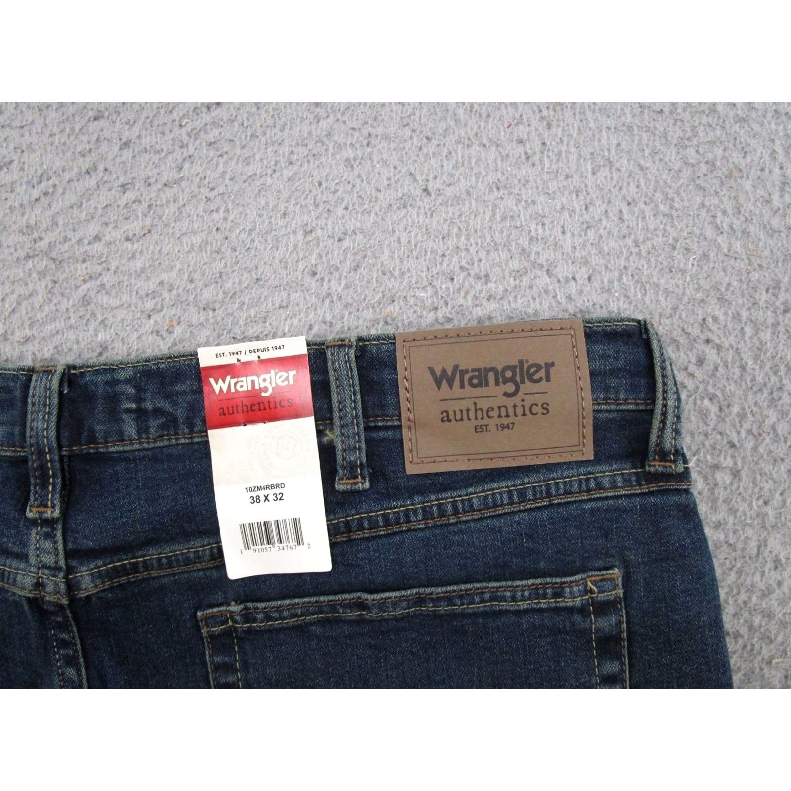 Wrangler Wrangler Jeans Mens 38x32 Blue Denim Stretch Straight NEW Size US 38 / EU 54 - 4 Thumbnail