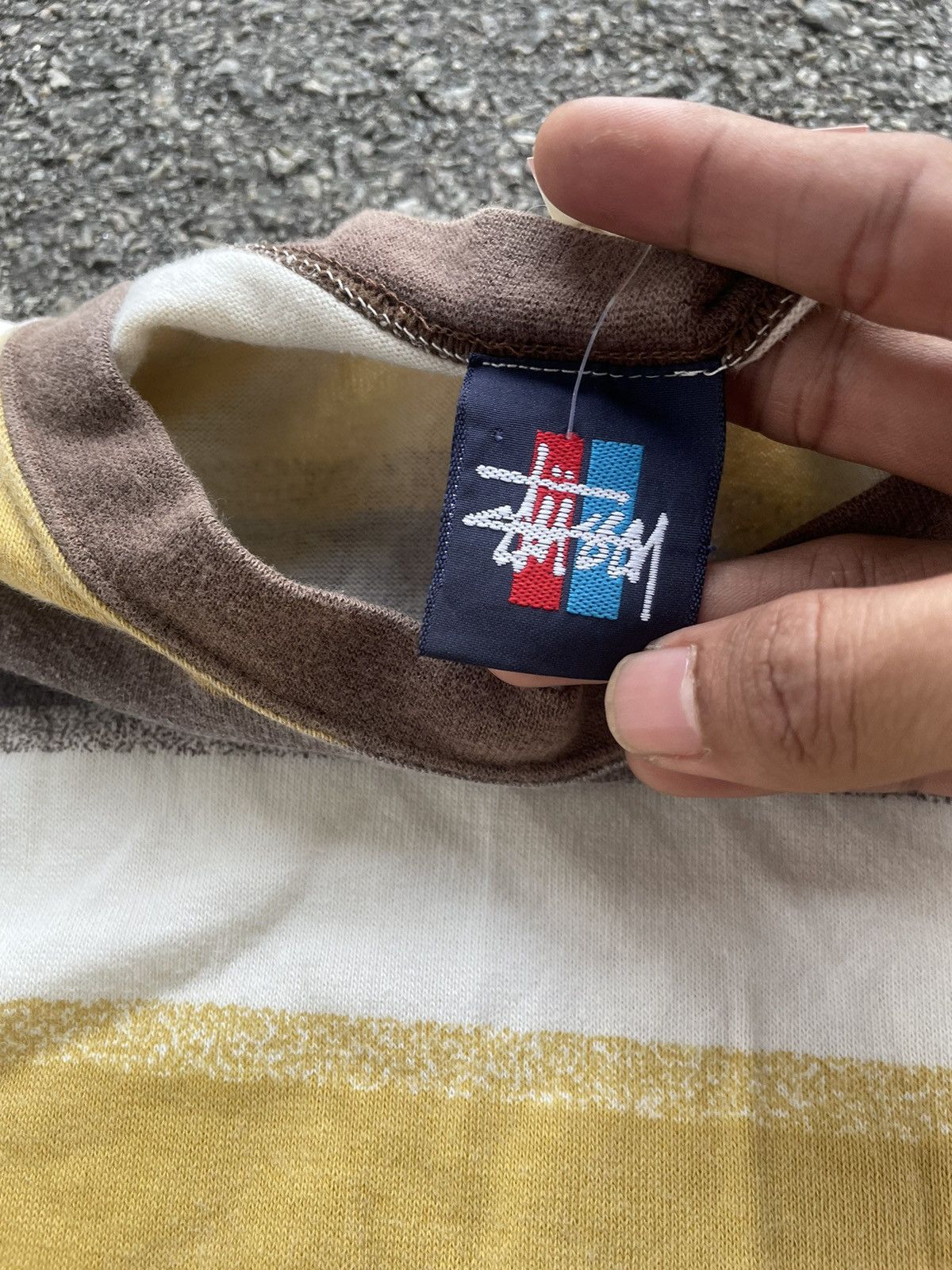 Stussy × Vintage Stussy Stripe Vintage Tee Size US M / EU 48-50 / 2 - 5 Thumbnail