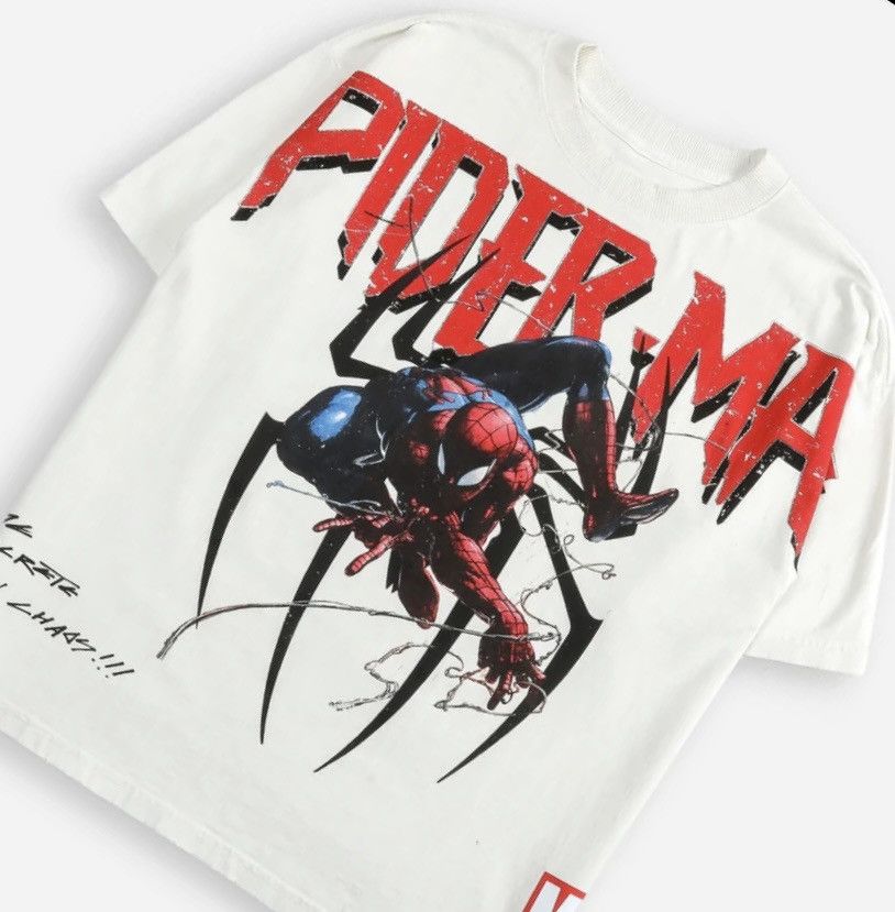 image of Civil Regime X Darc Sport X Marvel Spiderman “Spiderman Webs in White, Men's (Size XL)