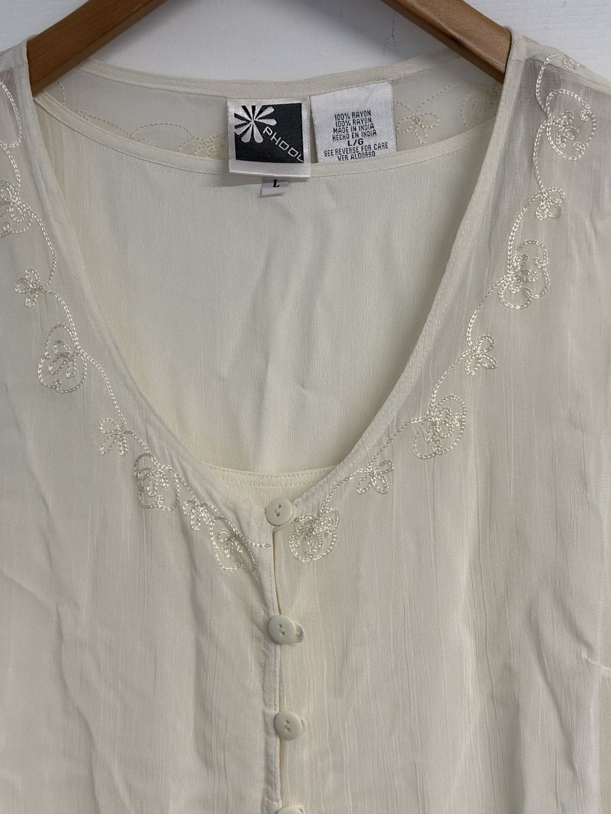 Other Vintage Boho Maxi Dress Size L / US 10 / IT 46 - 4 Thumbnail