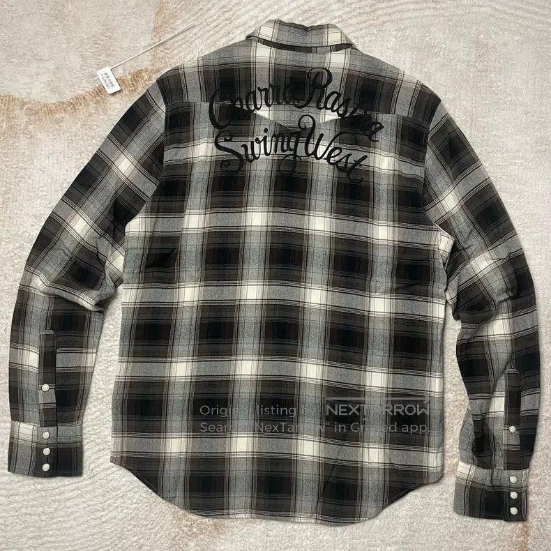 Wacko Maria Retro gradient illusion embroidery long-sleeve