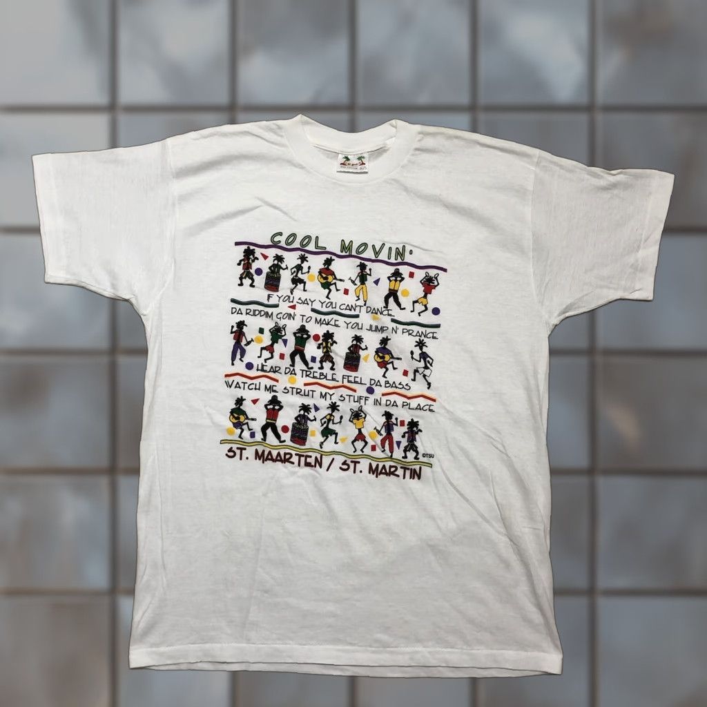Vintage VINTAGE St Maarten St Martin CocoWalk T-Shirt 2XL White Reggae Short Sleeve Men Size US XXL / EU 58 / 5 - 1 Thumbnail