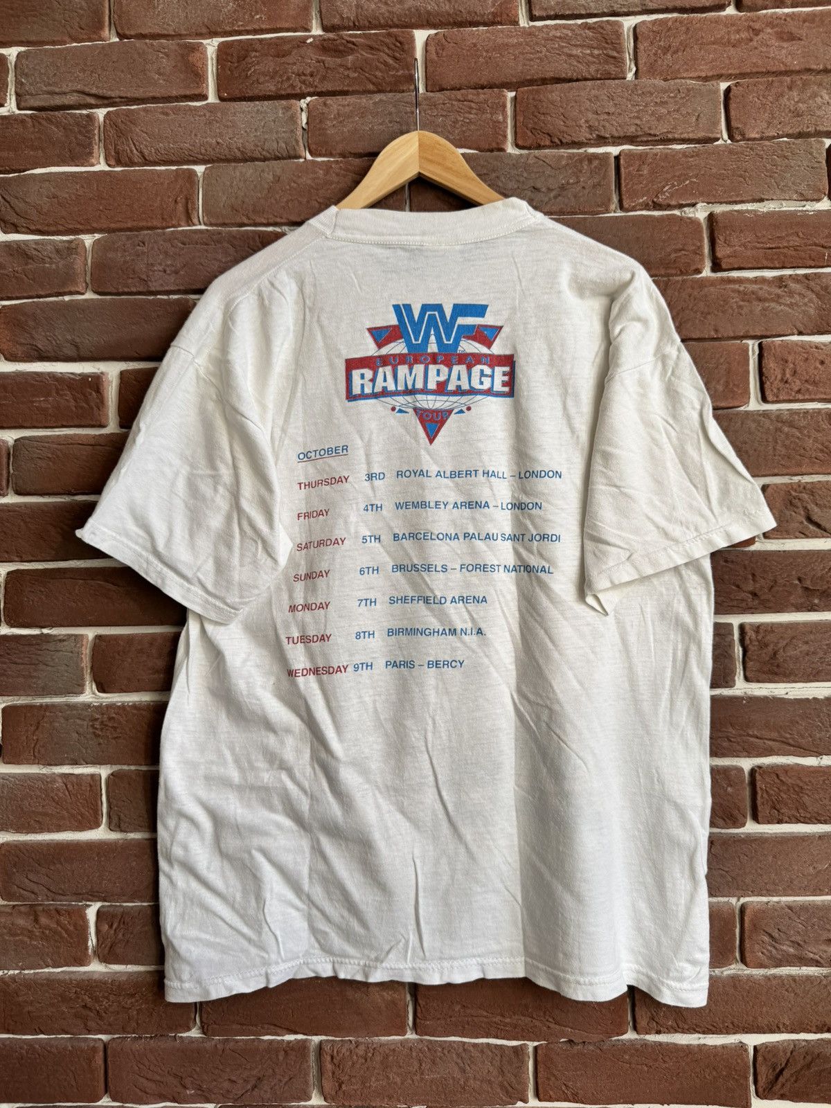 Vintage × WWE × WWF 1991 Legion Of Doom Vintage 90s Rare Wrestling Tee WWF WWE Size US XL / EU 56 / 4 - 2 Thumbnail