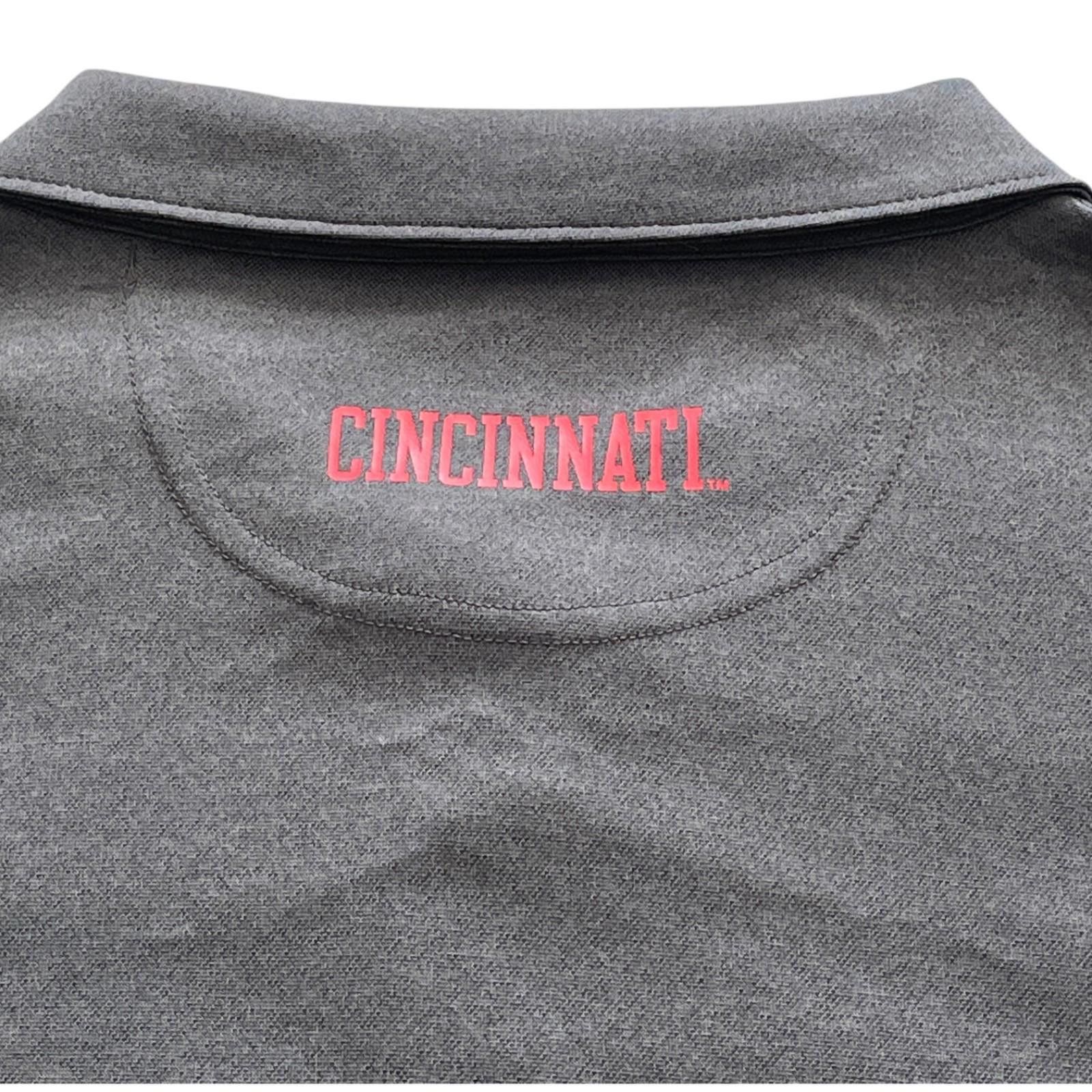 Champion University Of Cincinnati UC Bearcats Mens Gray Polo Shirt XL Size ONE SIZE - 8 Thumbnail