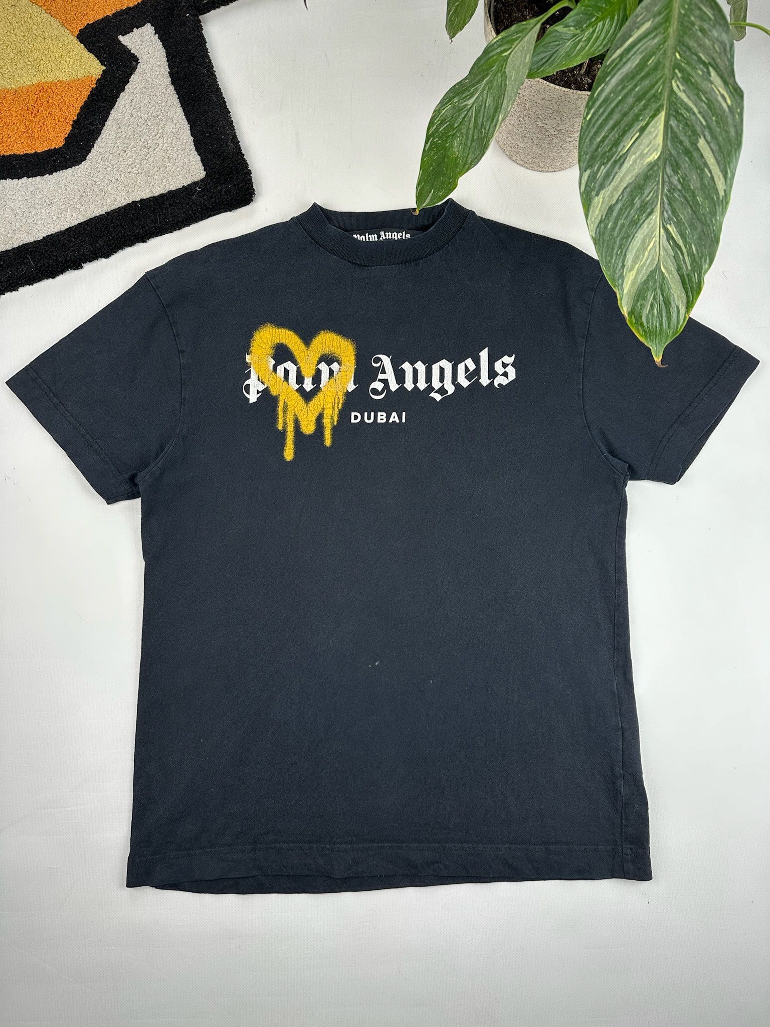 Palm Angels Palm Angels Dubai Sprayed Logo Tee Black Men’s Size US XS / EU 42 / 0 - 1 Thumbnail