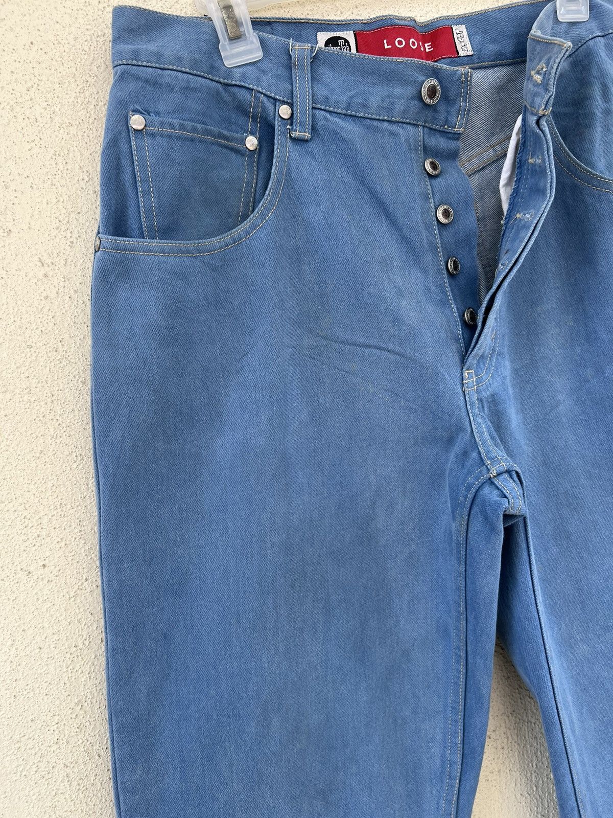 Levi's VTG 90s Levi’s Silvertab Muddy Turquoise Denim Loose Jeans Size US 31 - 8 Thumbnail