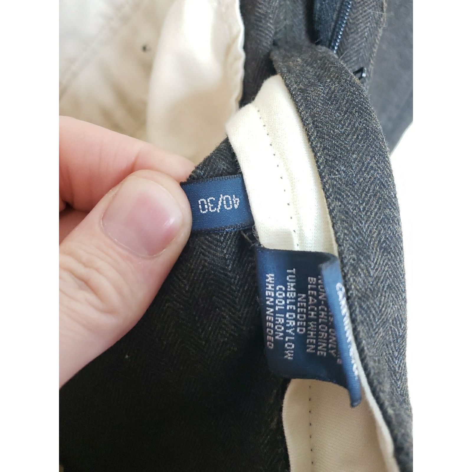 Polo Ralph Lauren Mens Polo Ralph Lauren Khaki Dress Pants 40x30 Black Size US 40 / EU 56 - 7 Thumbnail