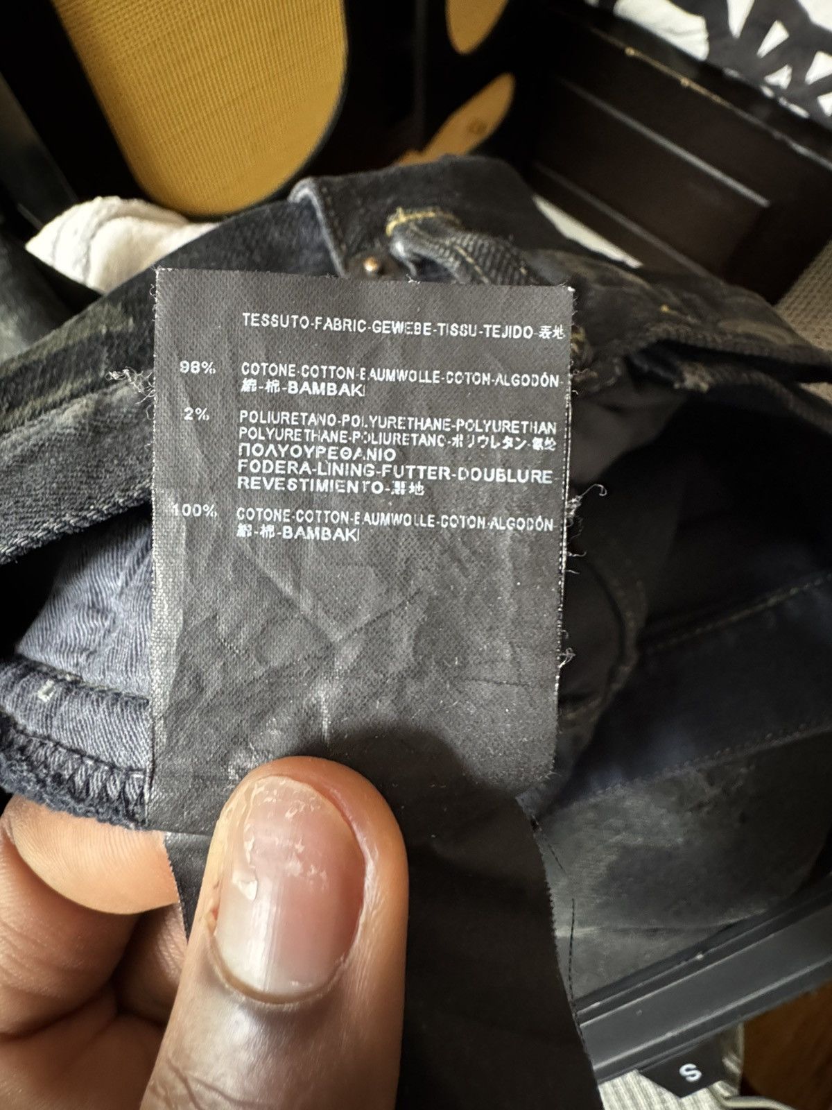 Hedi Slimane × Saint Laurent Paris Runway 2013 MudWash Chain Denim Size US 32 / EU 48 - 6 Thumbnail
