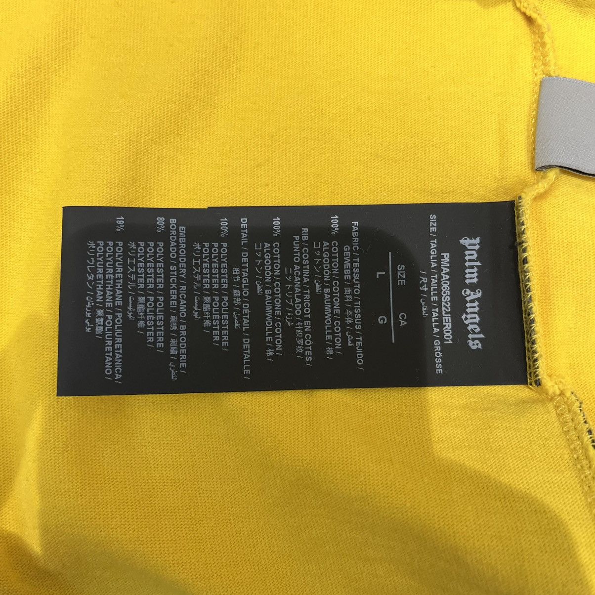 Palm Angels Palm Angels Tee Yellow Size US L / EU 52-54 / 3 - 9 Thumbnail