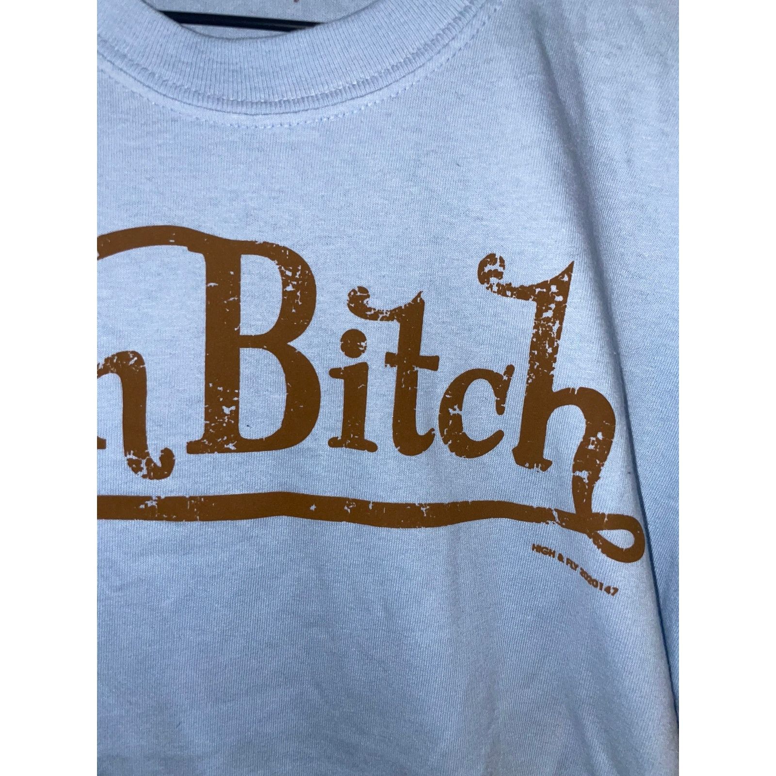 Gildan Y2K Von B*tch Dutch Spoof Blue Humor Joke Shirt Tee 2000s M Size US M / EU 48-50 / 2 - 4 Thumbnail