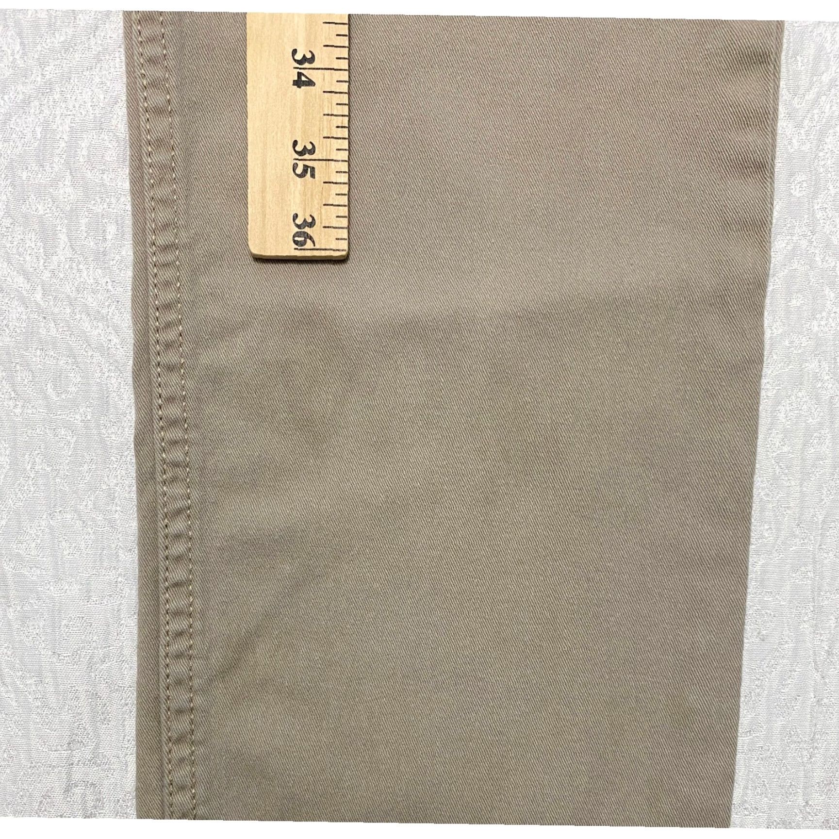 H&M H&M Khaki Chino Pants Men Slim 30 Beige Straight Flat Front Zip Button Casual Pants Size US 30 / EU 46 - 3 Thumbnail