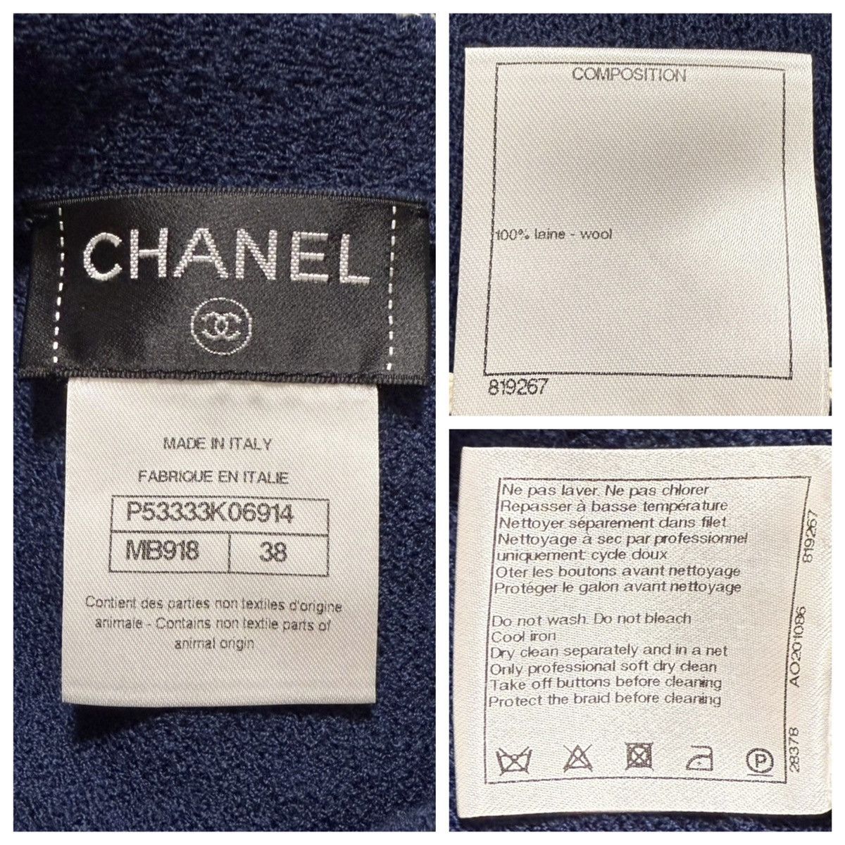 Chanel Authentic Chanel COCO button long sleeve knit sweater 38 Size XS / US 0-2 / IT 36-38 - 2 Thumbnail