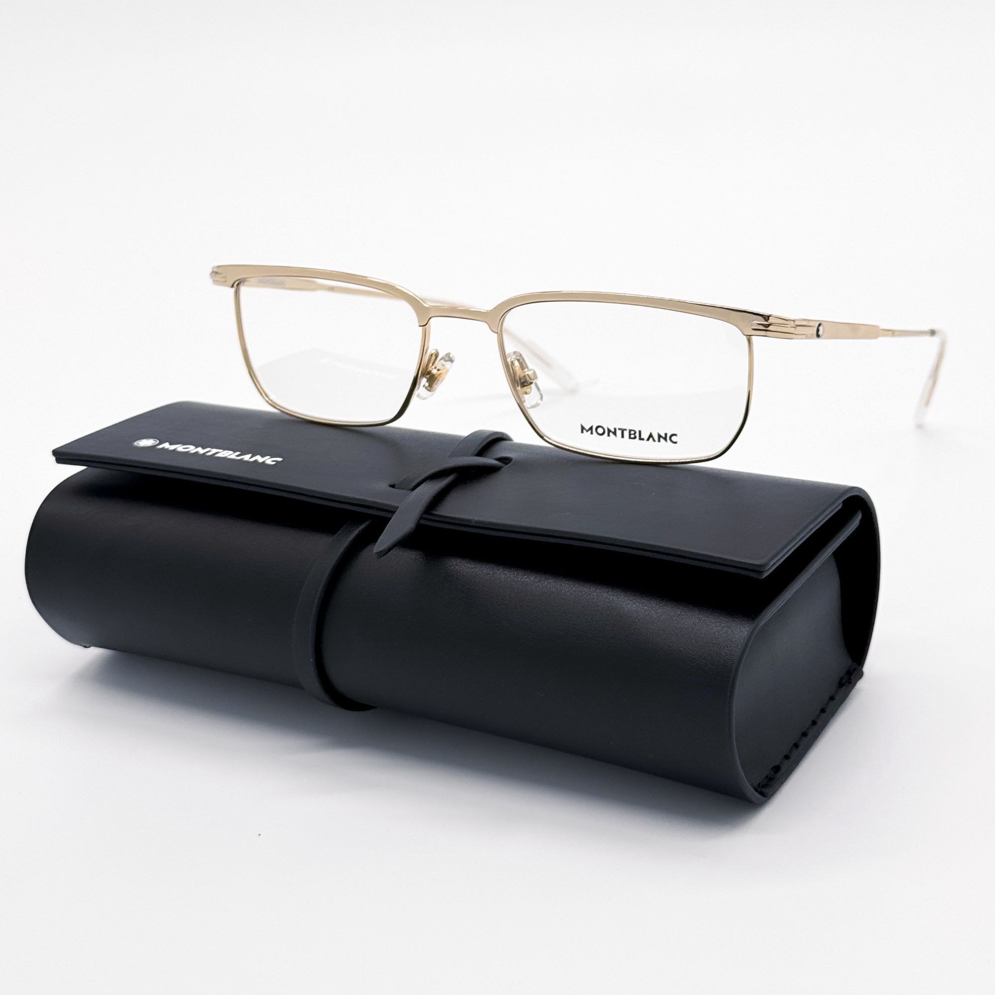 Montblanc NEW MONTBLANC EYEGLASSES MB0219O 002 GOLD MEN EYEWEAR Size ONE SIZE - 1 Thumbnail