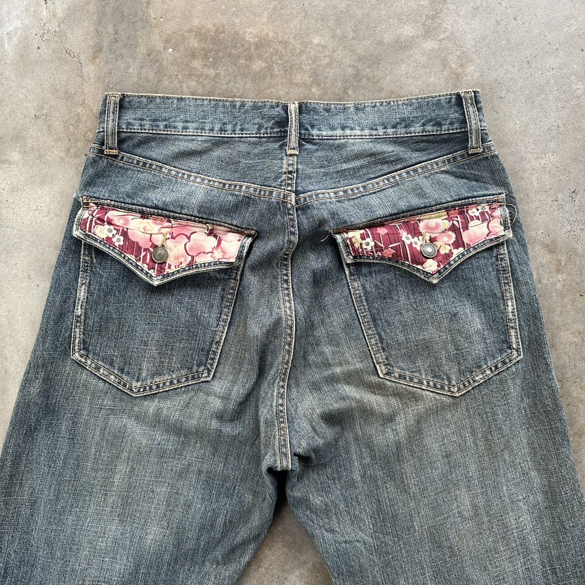 Japanese Brand Vintage Japanese Distressed Faded Rusty Denim Jean Pant W31 Size US 31 - 11 Thumbnail