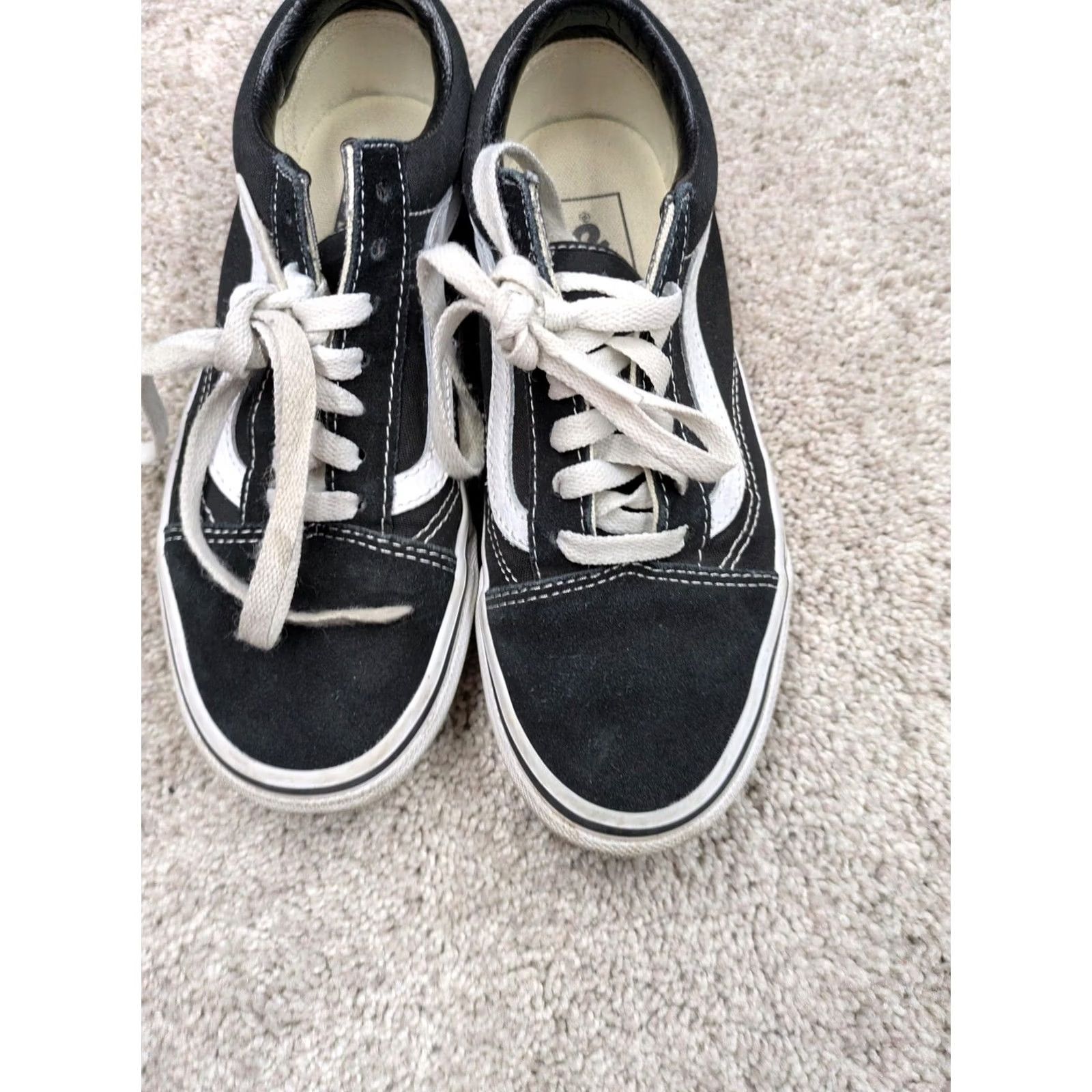 Vans VANS Old Skool Shoes Womens Size 6 Black White Low Top Skate Sneakers Size M / US 6-8 / IT 42-44 - 3 Thumbnail