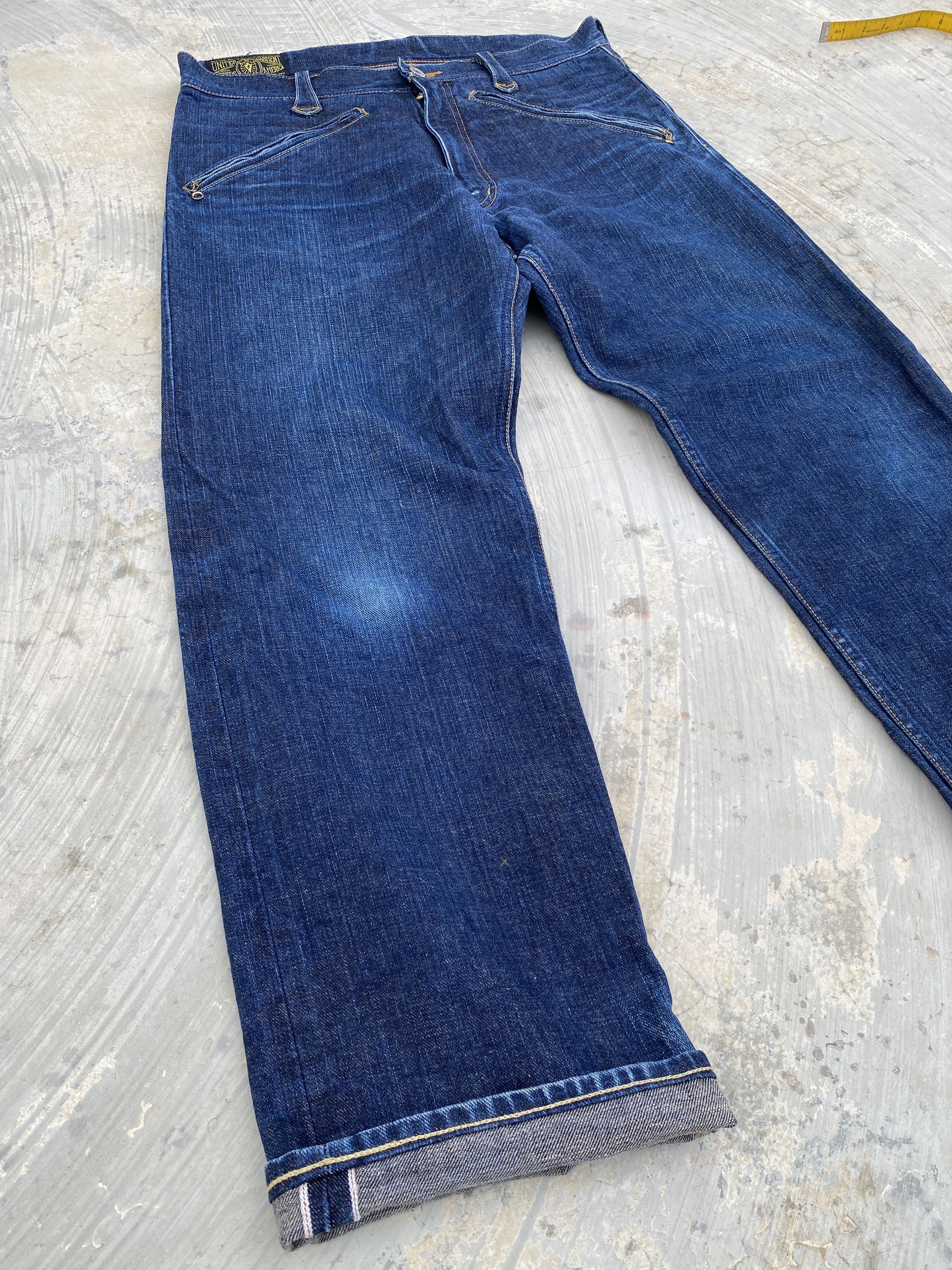 Japanese Brand × WEST RIDE × Warehouse Westride Bikers Selvedge Jeans by Warehouse Size US 33 - 5 Thumbnail