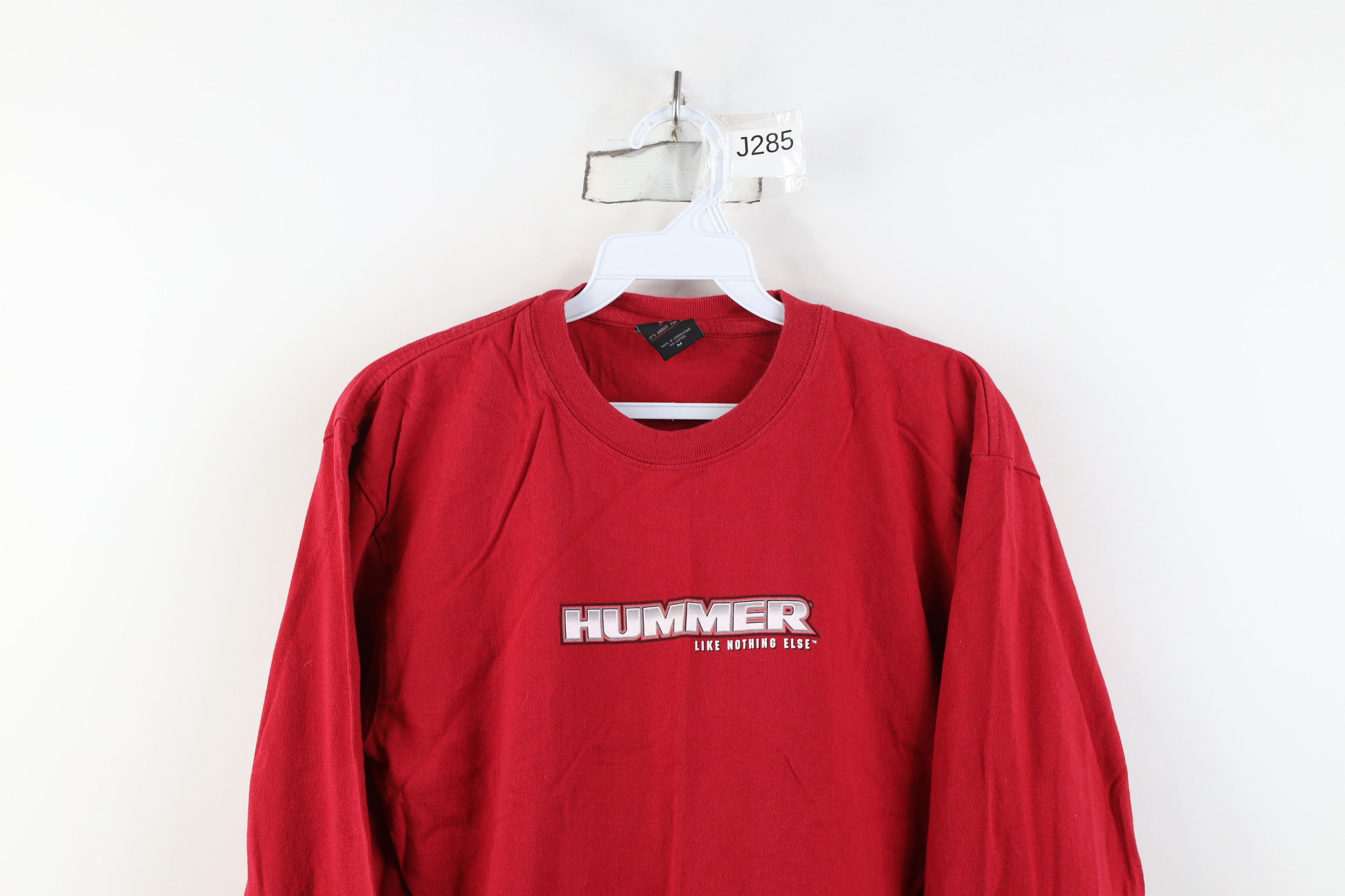 Vintage Vintage Y2K Streetwear H2 Car Long Sleeve T-Shirt Red Cotton Size US M / EU 48-50 / 2 - 2 Thumbnail