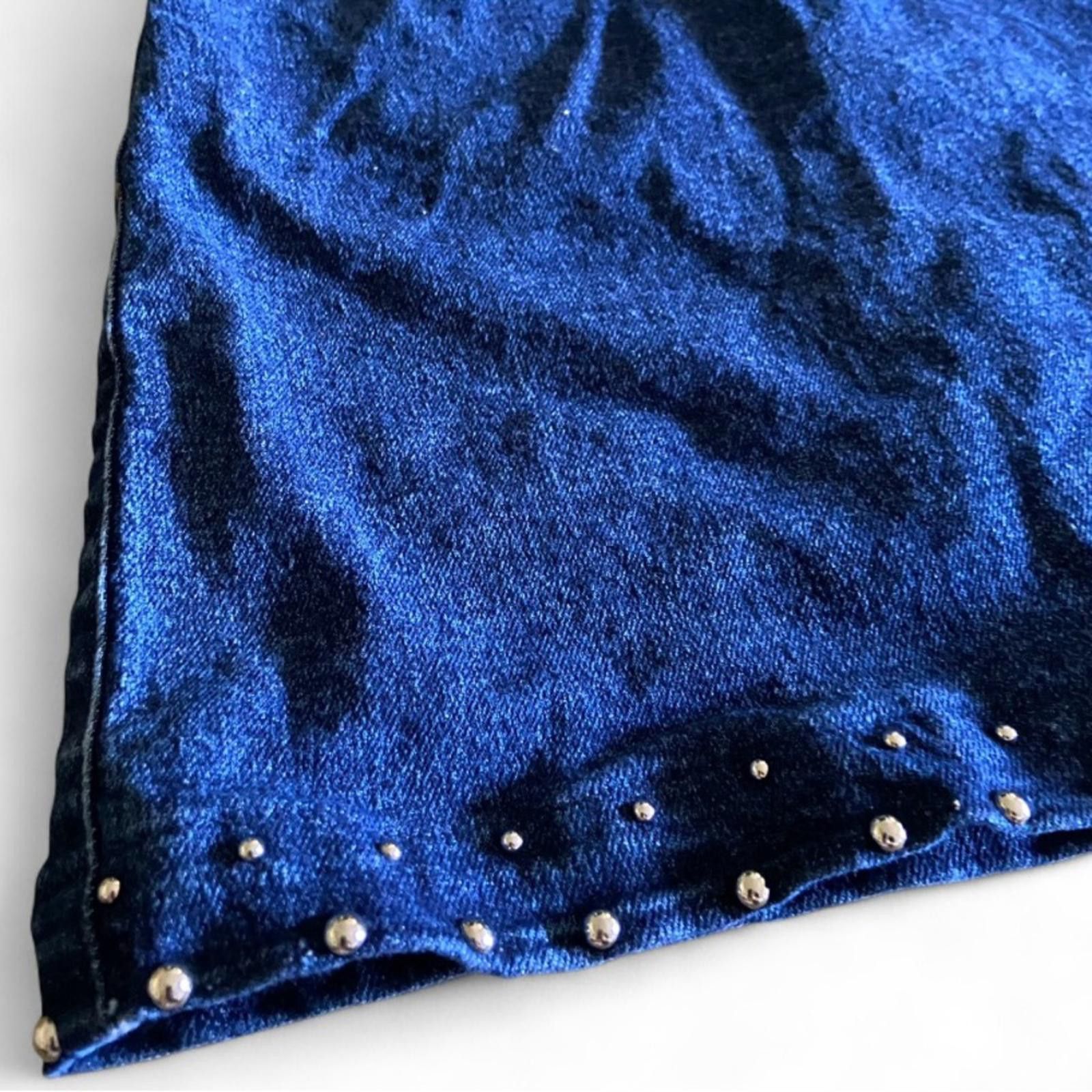 Designer Vintage Vertigo Paris Denim Blue Mini Skirt Womens Size 4 Size 27" / US 4 / IT 40 - 3 Thumbnail