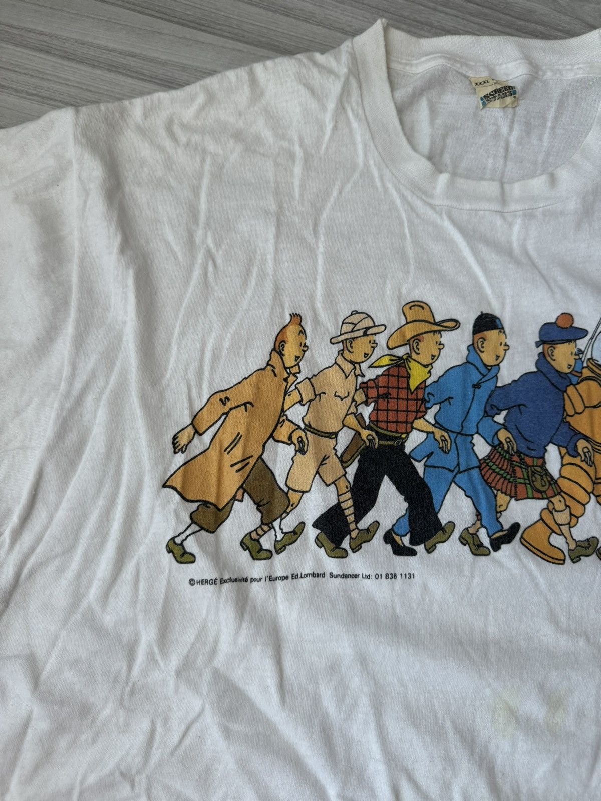 Cartoon Network TitTin Adventures 1990s Walk Evolution Comics 80s Tee Size US XXL / EU 58 / 5 - 5 Thumbnail
