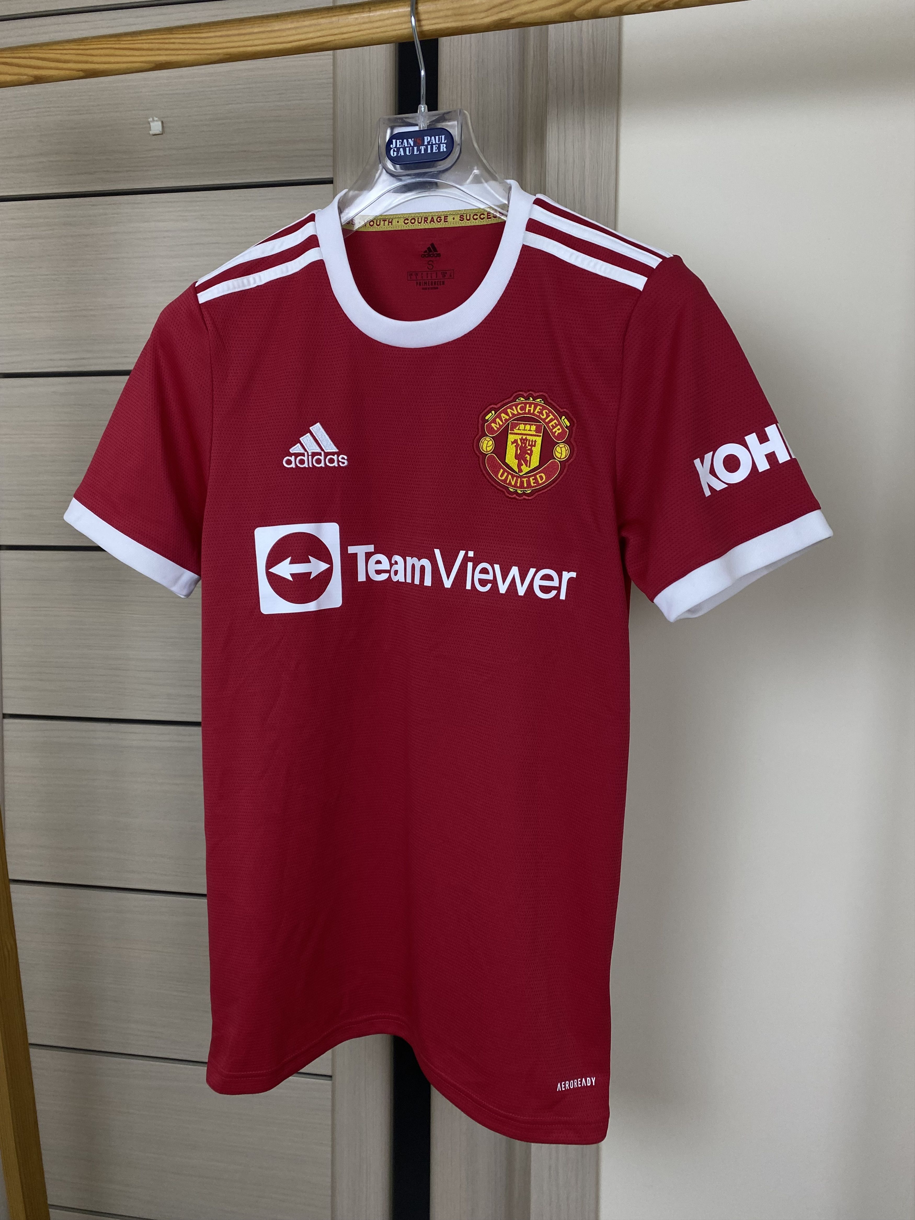 Adidas Manchester United Home Football Shirt 2021/22 Small Adidas Size US S / EU 44-46 / 1 - 2 Thumbnail