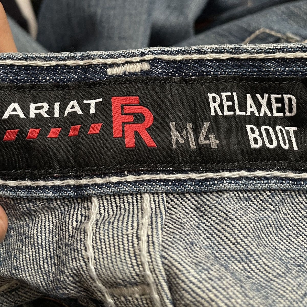 Ariat × Vintage Vintage Brand Ariat Distressed Jeans 1990s Size US 34 / EU 50 - 10 Thumbnail