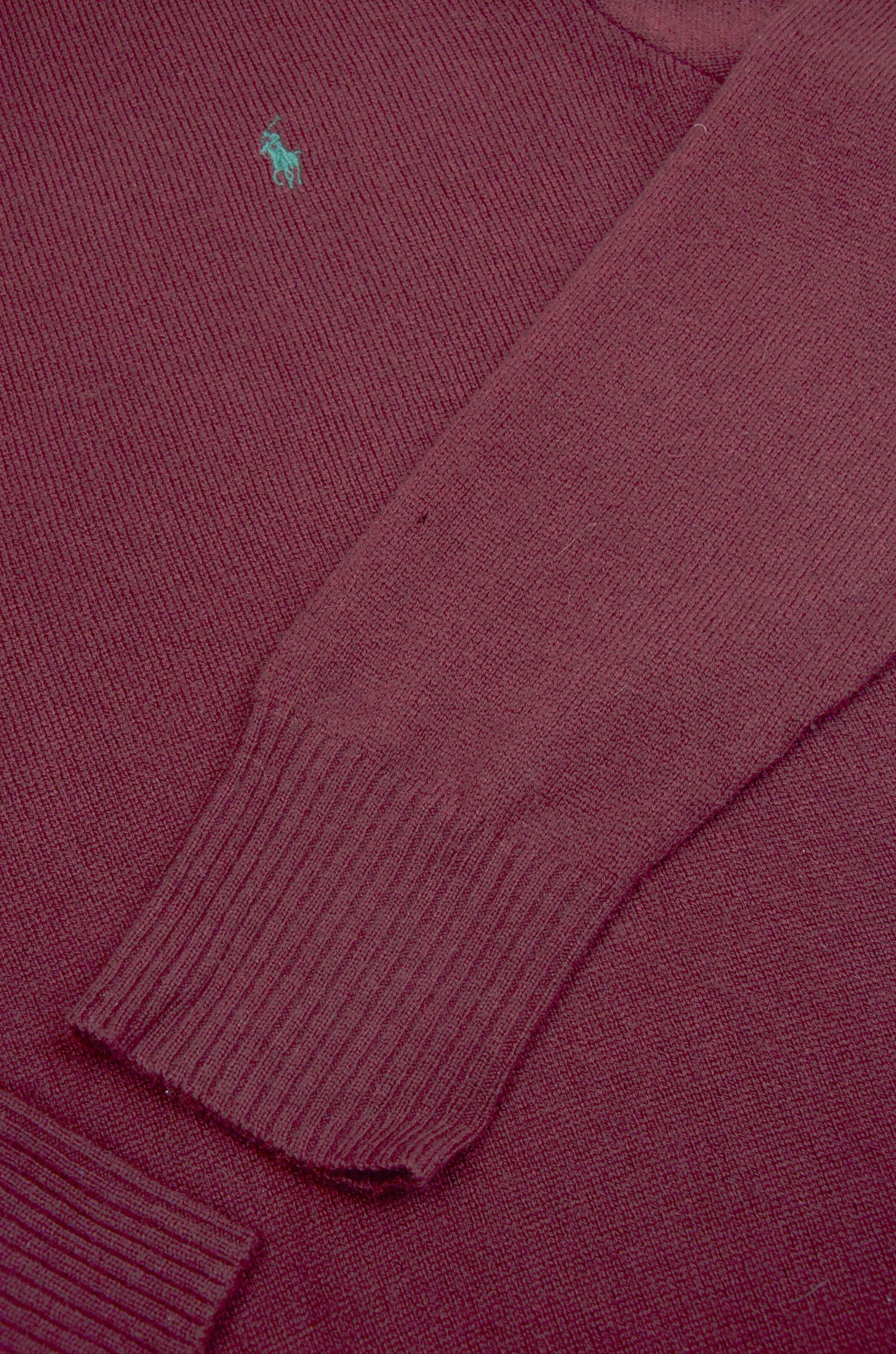 Polo Ralph Lauren Polo Ralph Lauren Lambswool Burgundy Sweater Size L Size US L / EU 52-54 / 3 - 4 Thumbnail