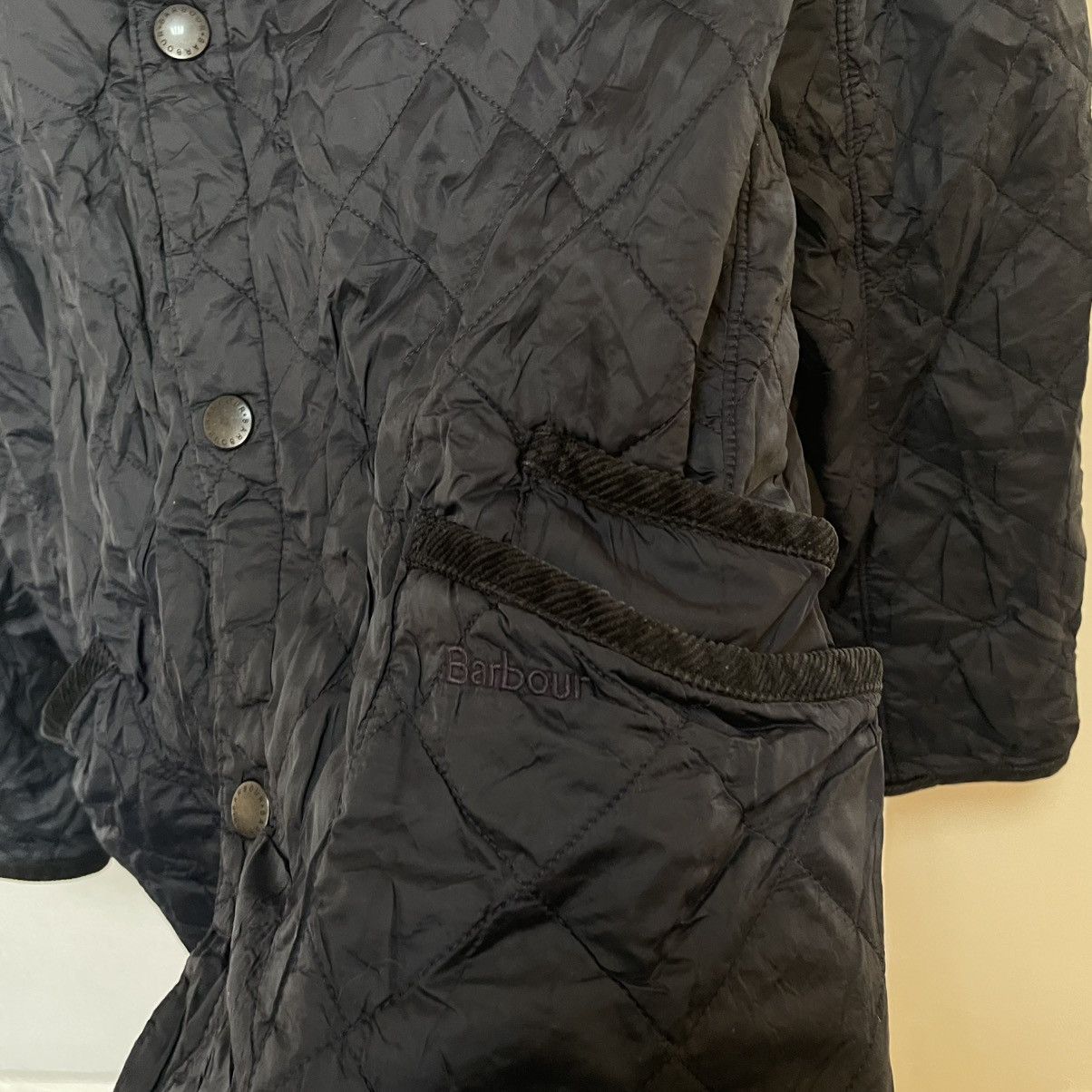 Barbour × Designer Barbour Quilted jacket men’s Navypadded Powell Quilt cot Size US XL / EU 56 / 4 - 2 Thumbnail