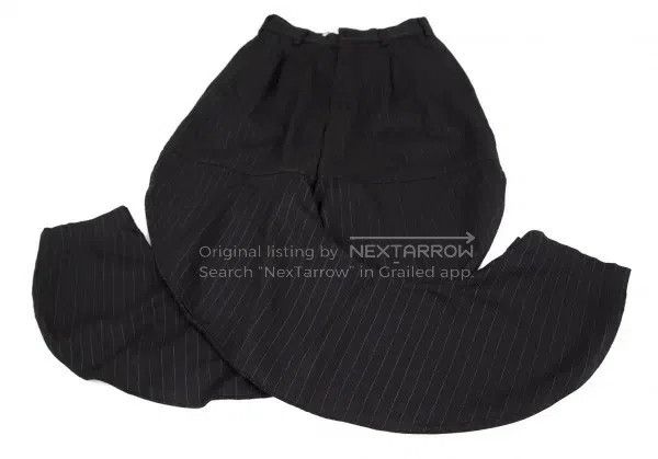 Other Comme Des Garcons size XS Black retro striped deformed pan Size 23" - 8 Thumbnail