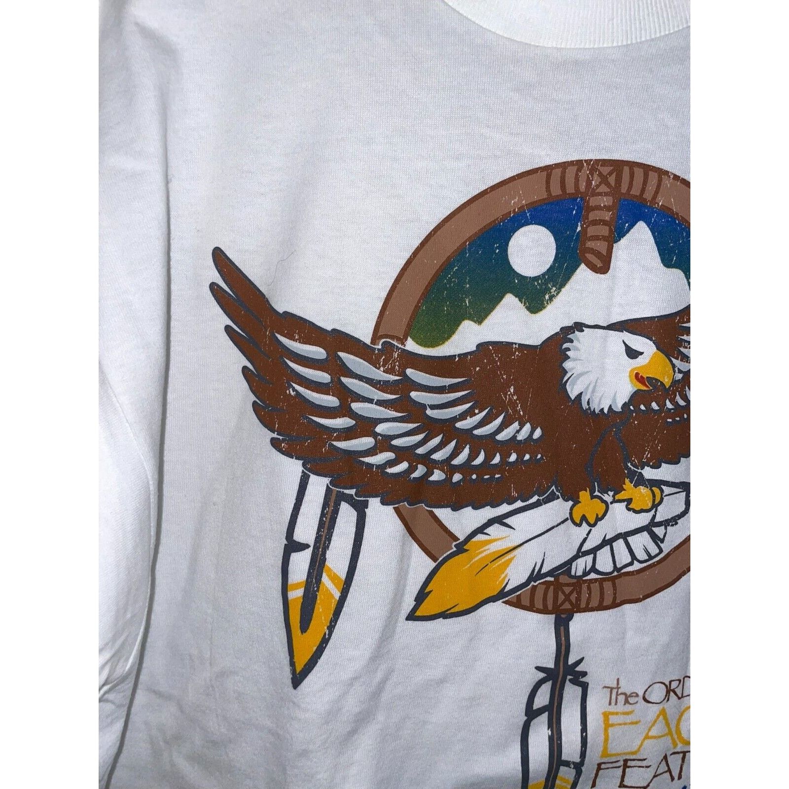 Fruit Of The Loom Vintage Eagle Shirt The Order Of The Eagle Billy Mills Shirt Size US XL / EU 56 / 4 - 3 Thumbnail
