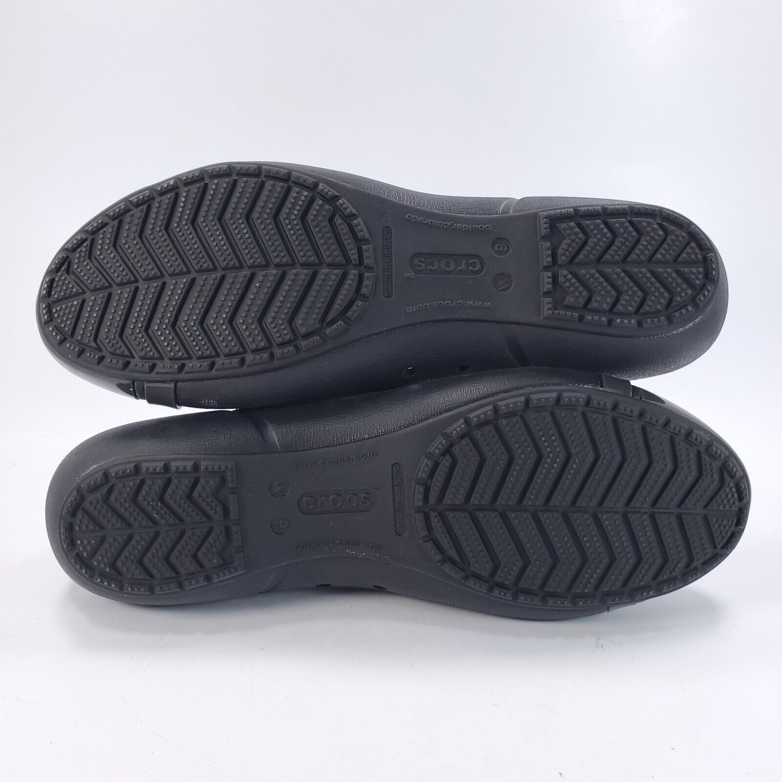 Crocs Crocs Ballet Flat Womens Size 9 Black Rubber Round Toe Size US 9 / IT 39 - 7 Thumbnail
