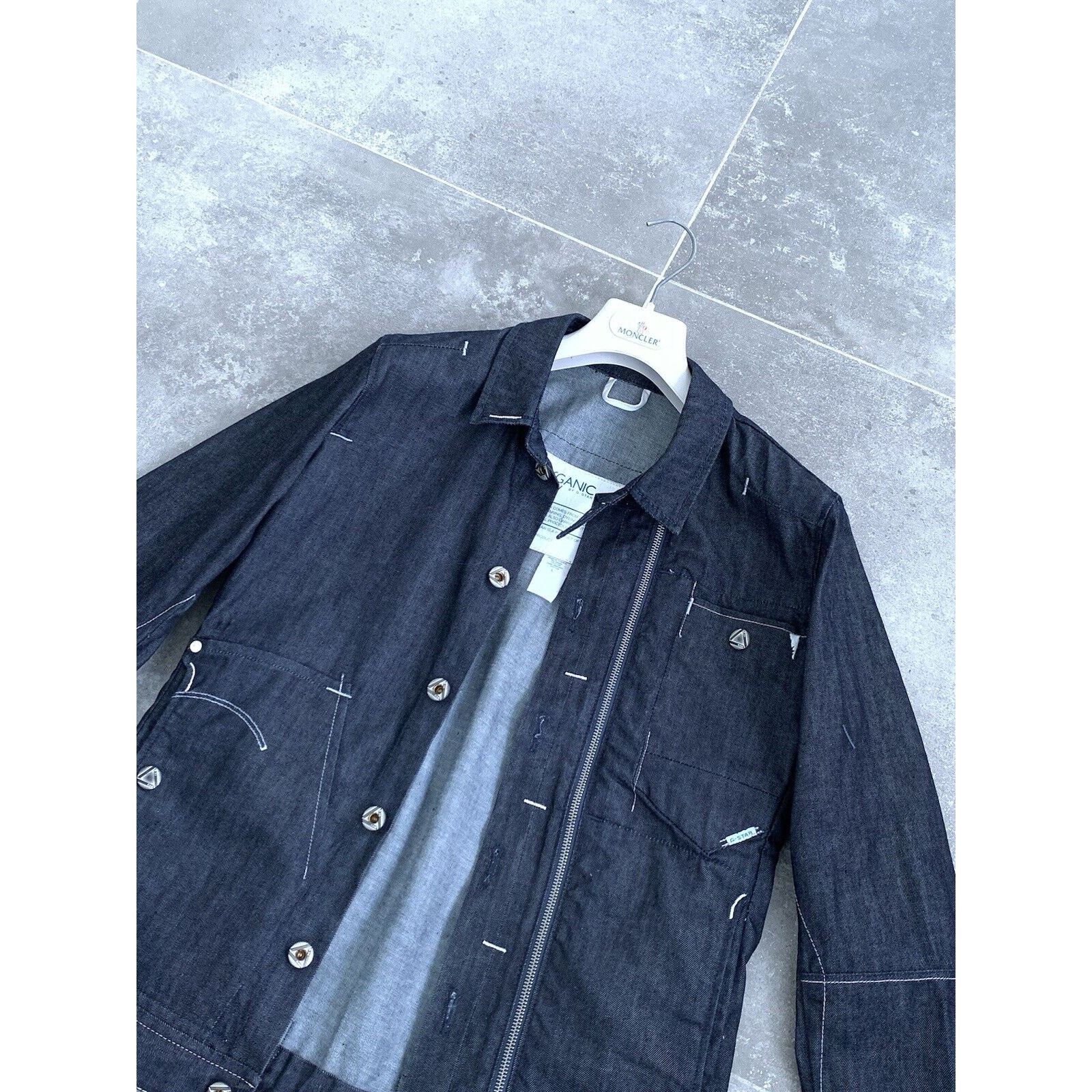 G-Star Mens G-STAR ORGANIC Raw Alcatraz Denim Jacket Coat SZ M EU48 Size US M / EU 48-50 / 2 - 14 Thumbnail