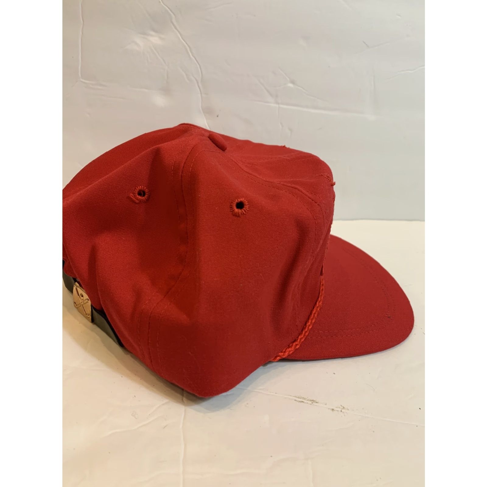 Imperial VINTAGE Imperial Cap Baseball Cap Mens Adjustable Red Leather Strap Chew Bros. Farms Chord Tomato Carrot Size ONE SIZE - 2 Thumbnail