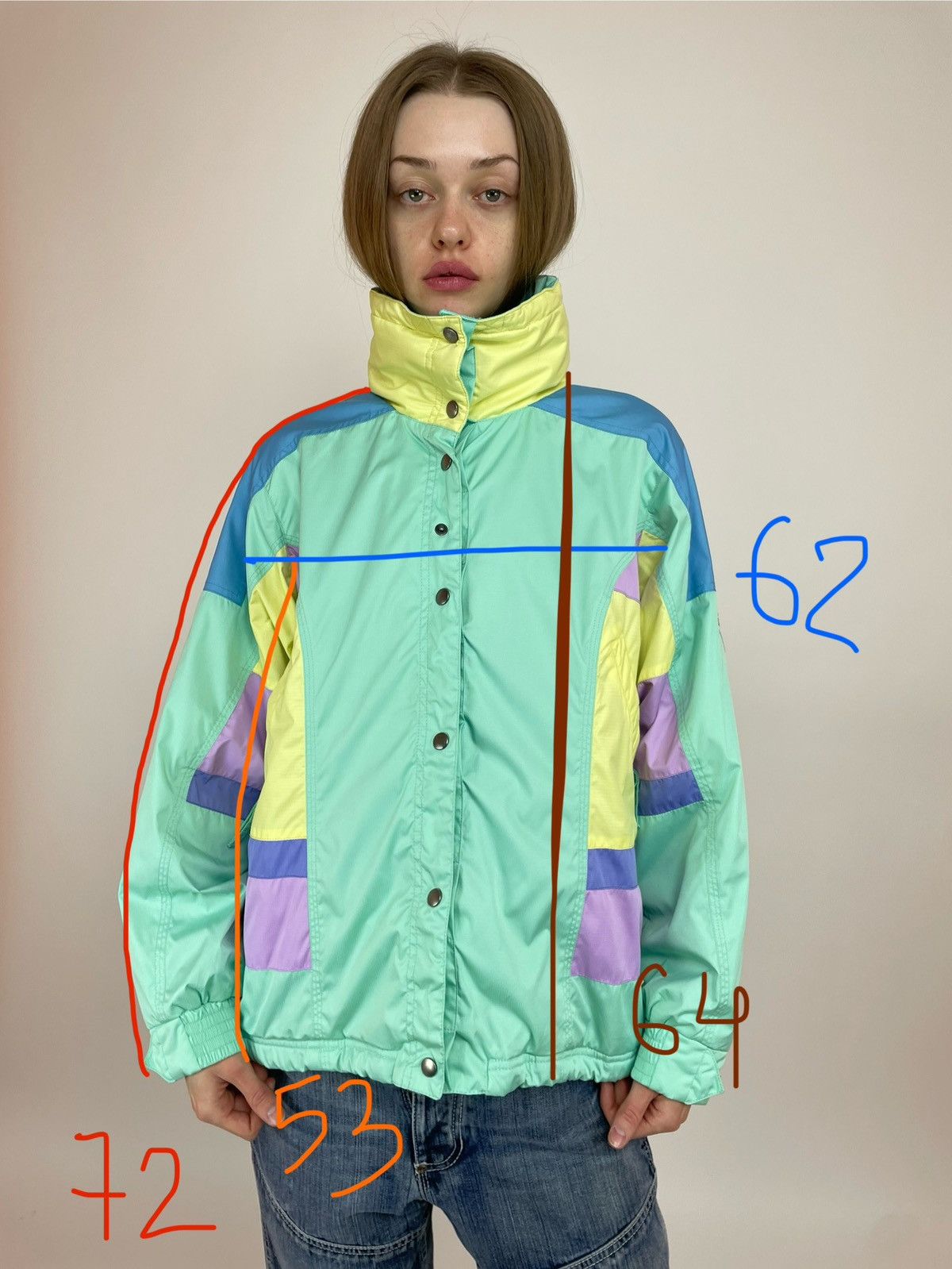 Vintage DEGRE7 vintage SKI Womens jacket Multicolour size M Size M / US 6-8 / IT 42-44 - 16 Thumbnail