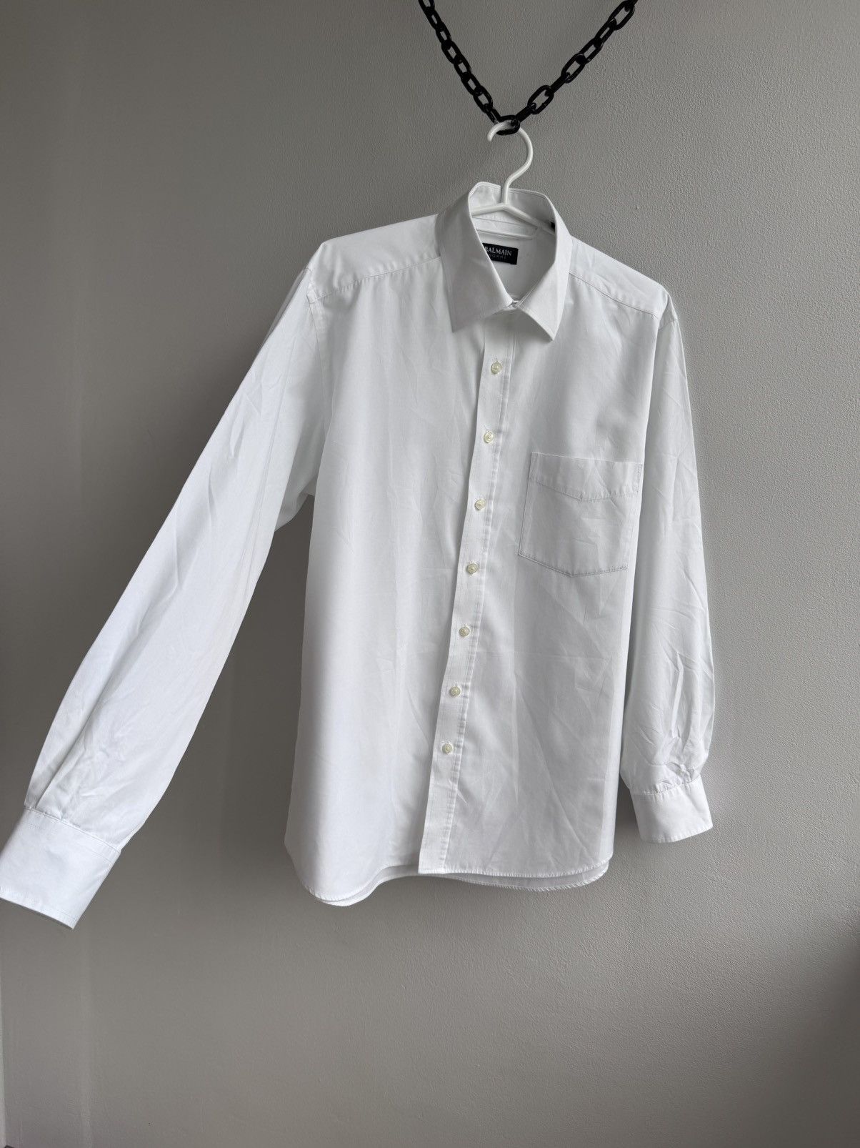 Balmain Balmain Paris Button Down Cotton Shirt Men’s Sz 16 / 41 Size US M / EU 48-50 / 2 - 6 Thumbnail