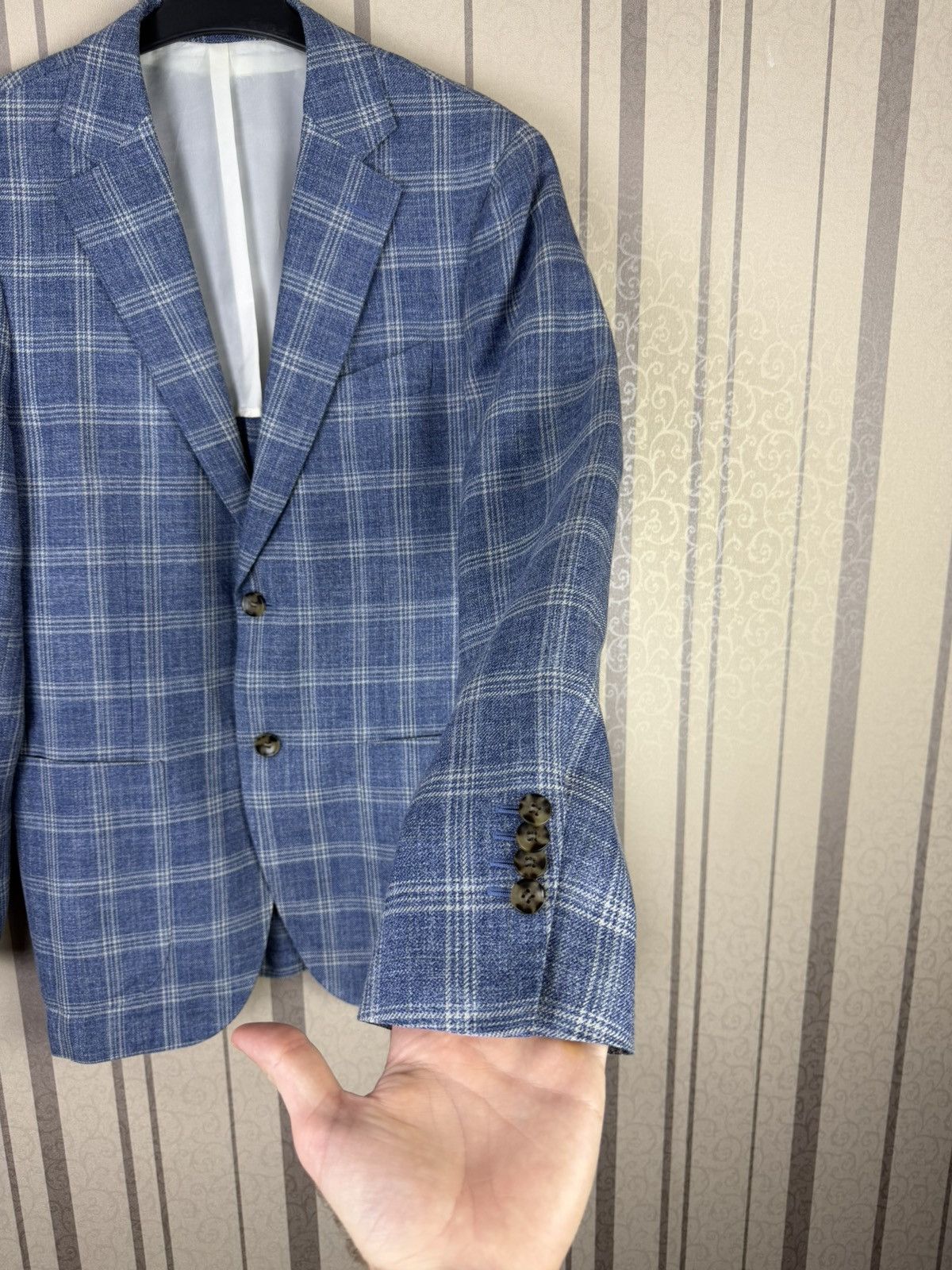 Suitsupply Suitsupply Havana Patch HL Slim Check Blazer sz 48 Size 48R - 4 Thumbnail