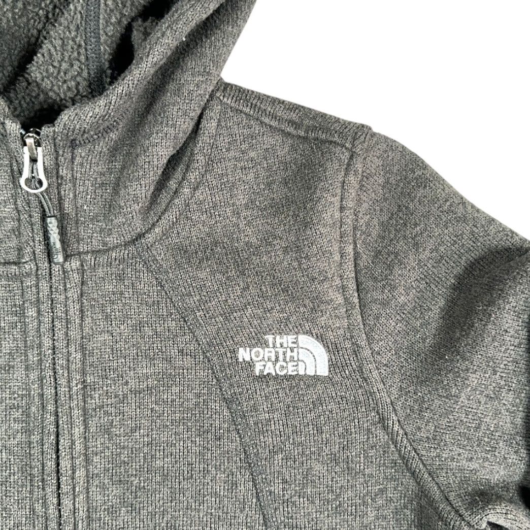 The North Face VINTAGE The North Face Womens Gray Crescent Fleece Hoodie Jacket Small SCREECH? Size S / US 4 / IT 40 - 2 Thumbnail
