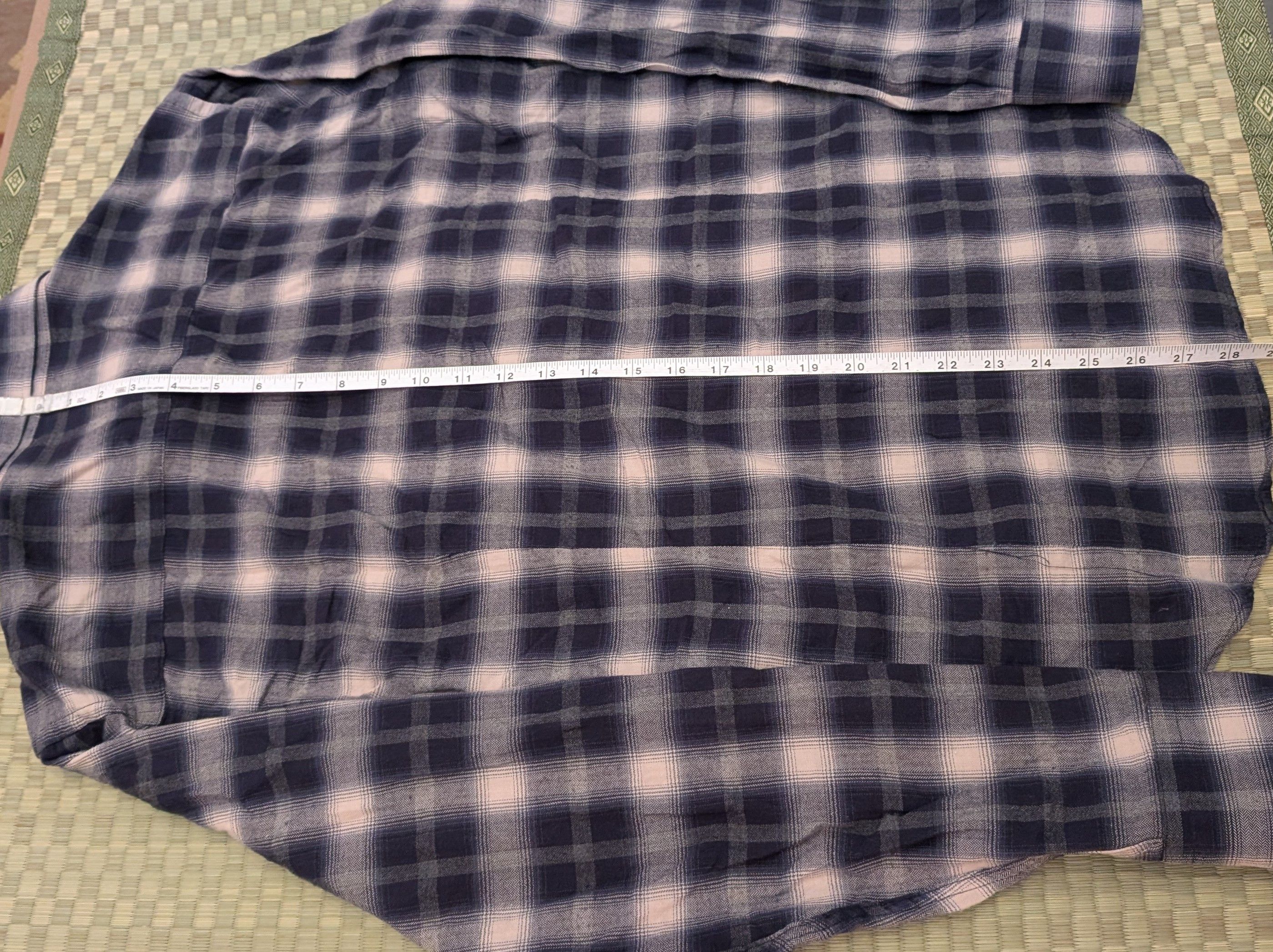 Naked & Famous Naked & Famous Button Up Ombre Plaid Flannel Shirt Size US L / EU 52-54 / 3 - 6 Thumbnail