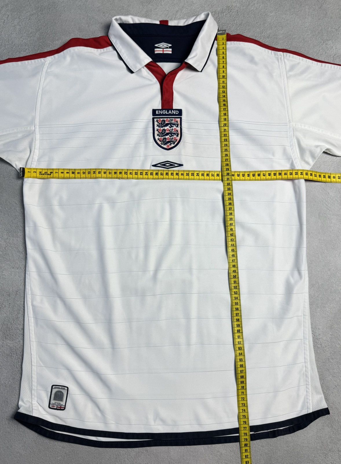 Umbro England 2003 2005 Home Shirt Jersey Reversible Umbro Size US L / EU 52-54 / 3 - 24 Thumbnail