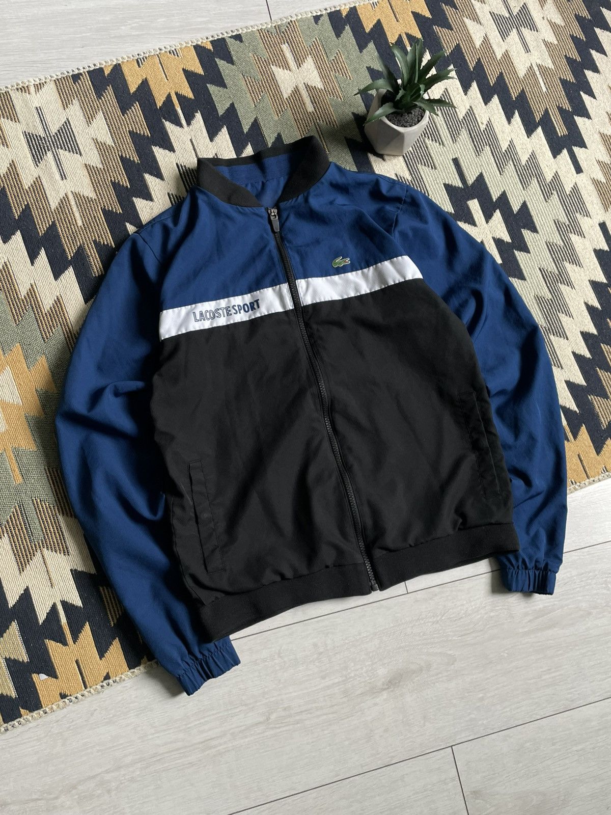 Lacoste Vintage Lacoste Sport Logo Nylon Track Bomber Size US S / EU 44-46 / 1 - 2 Thumbnail