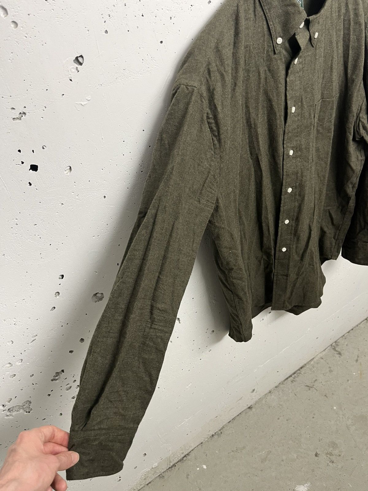 Gitman Bros. Vintage Gitman vintage olive flannel shirt Size US XL / EU 56 / 4 - 3 Thumbnail