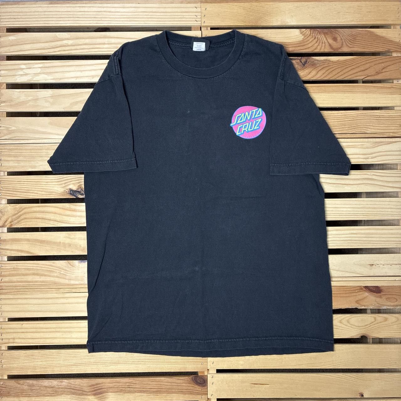Santa Cruz Skateboards Vintage Santa Cruz Skateboards Black Skate Tee Size Large Size US L / EU 52-54 / 3 - 2 Thumbnail