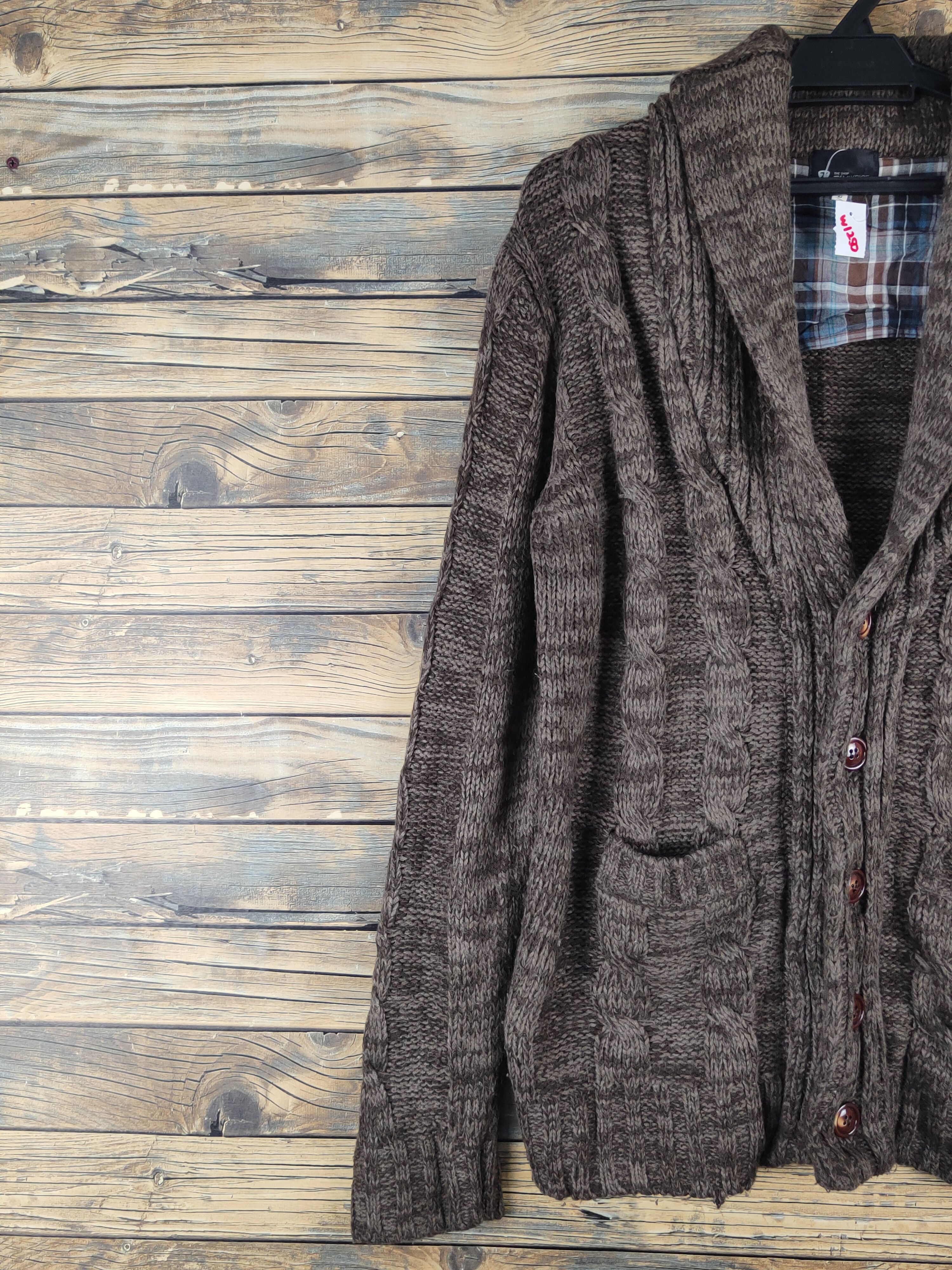 Takeo Kikuchi TK Mixpice Dark Brown Knitwear Cardigan #W1250 Size US M / EU 48-50 / 2 - 3 Thumbnail