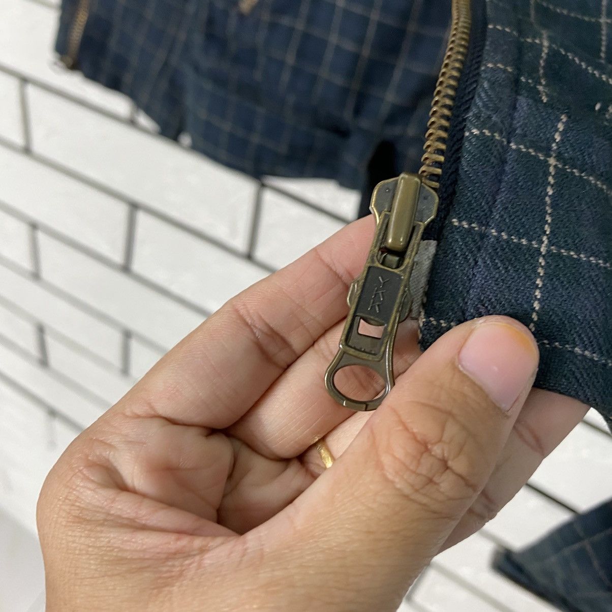 Issey Miyake 📌Biker Jacket Double Collar Nicole Club Tartan Bondage Size US M / EU 48-50 / 2 - 17 Thumbnail