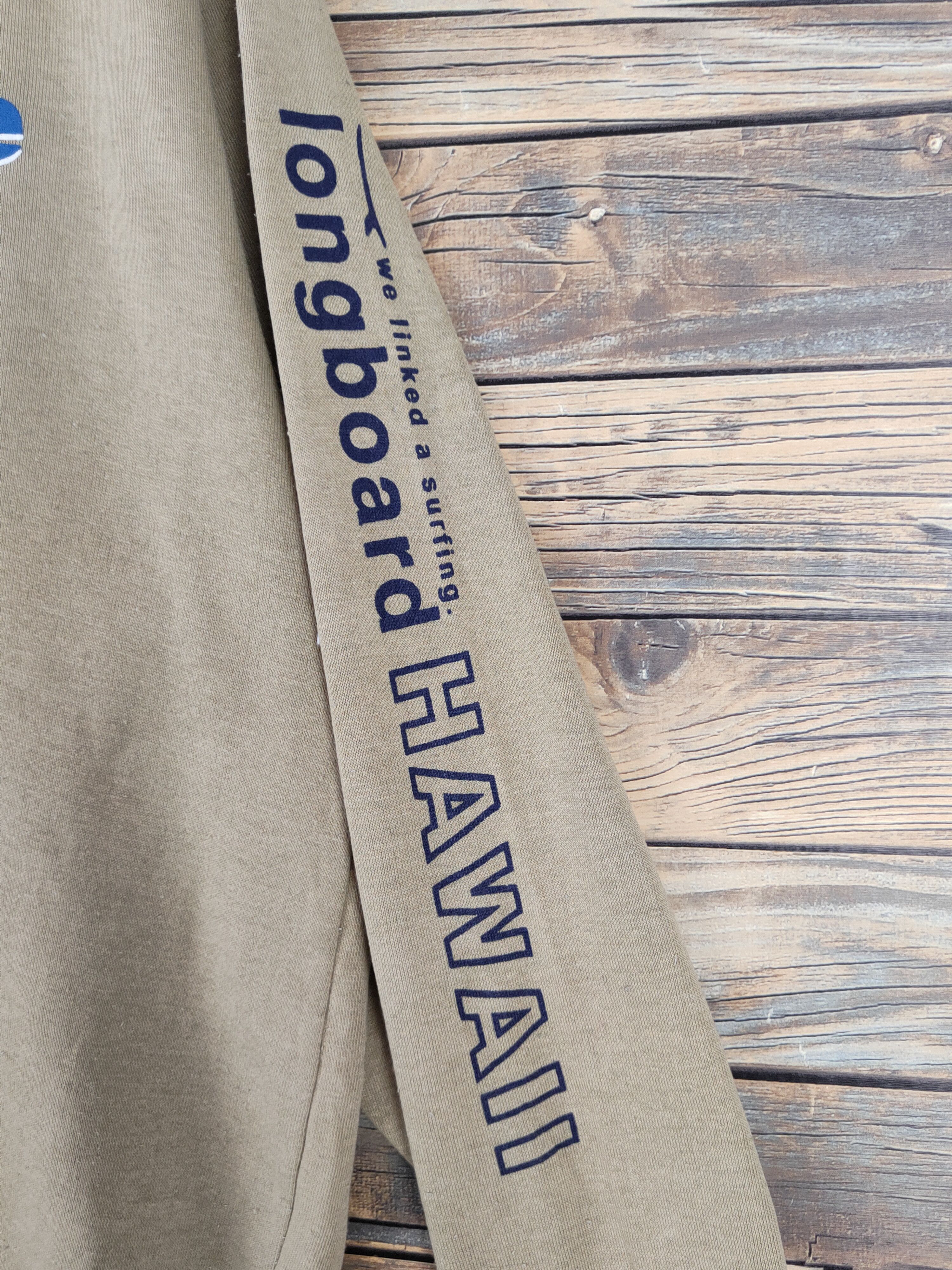 Japanese Brand × Vintage Modern Label long board Light Olive Sweatshirts #W1127 Size US L / EU 52-54 / 3 - 9 Thumbnail