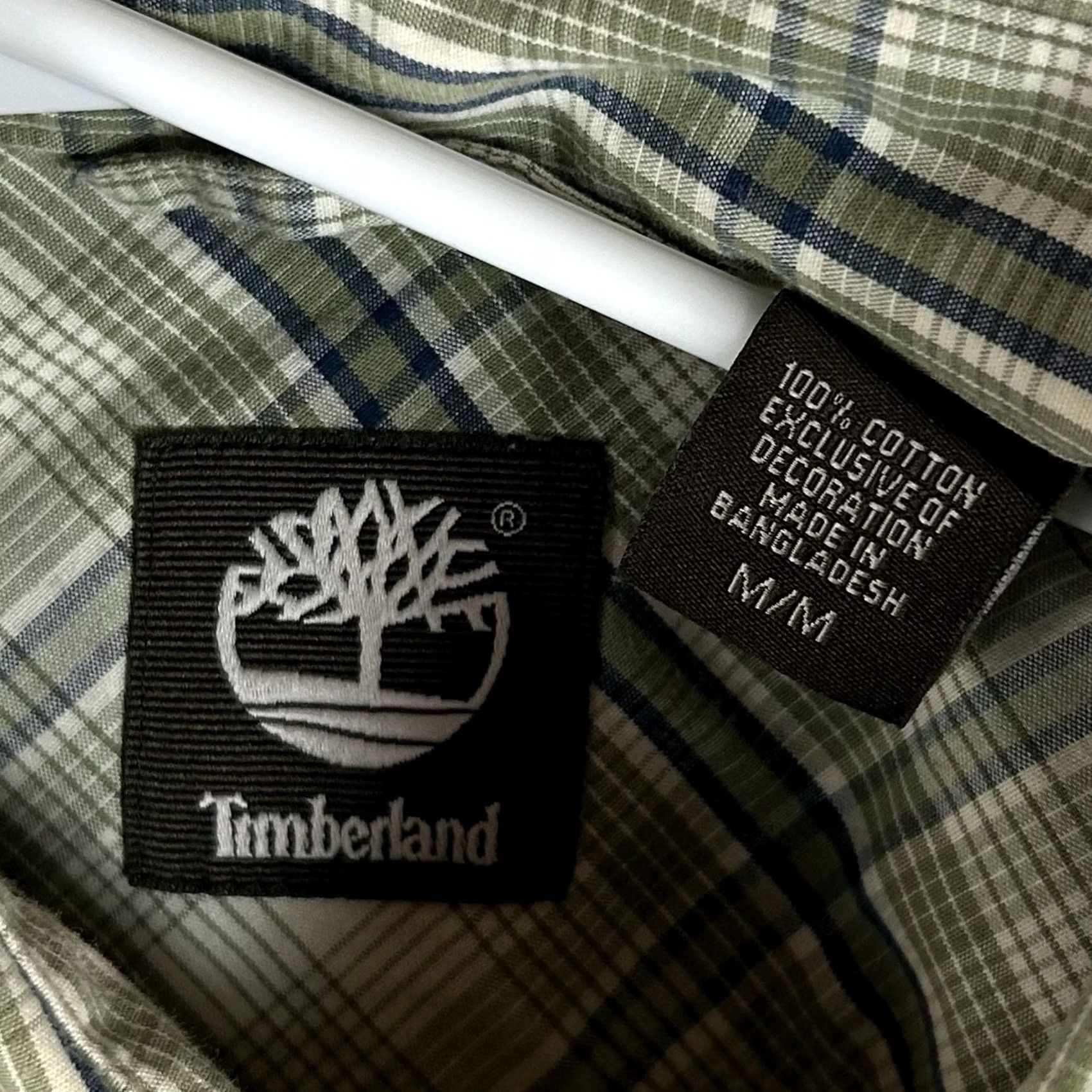Timberland Timberland Button-Up Shirt Mens M Green Plaid Long Sleeve Casual Top Size US M / EU 48-50 / 2 - 3 Thumbnail
