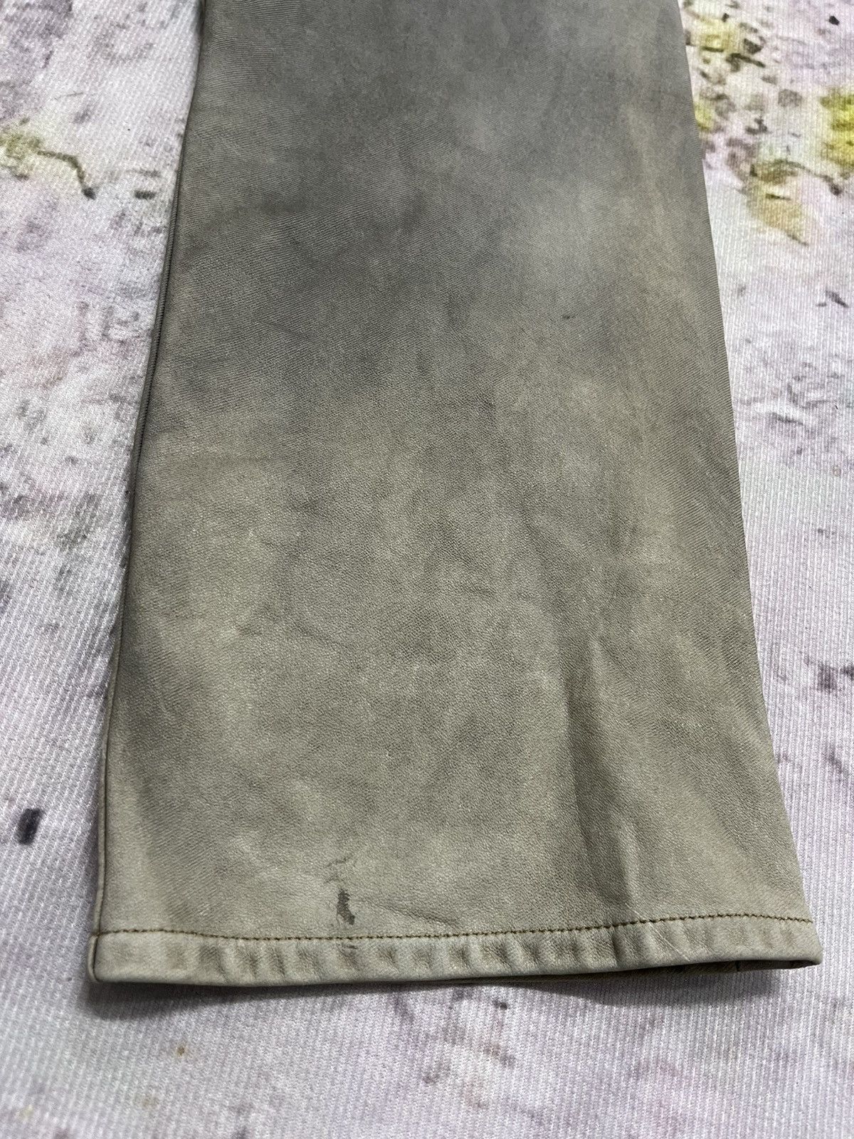 Japanese Brand × Leather Vintage Exalito Washable Leather Explore Jeans Rare Size US 31 - 12 Thumbnail